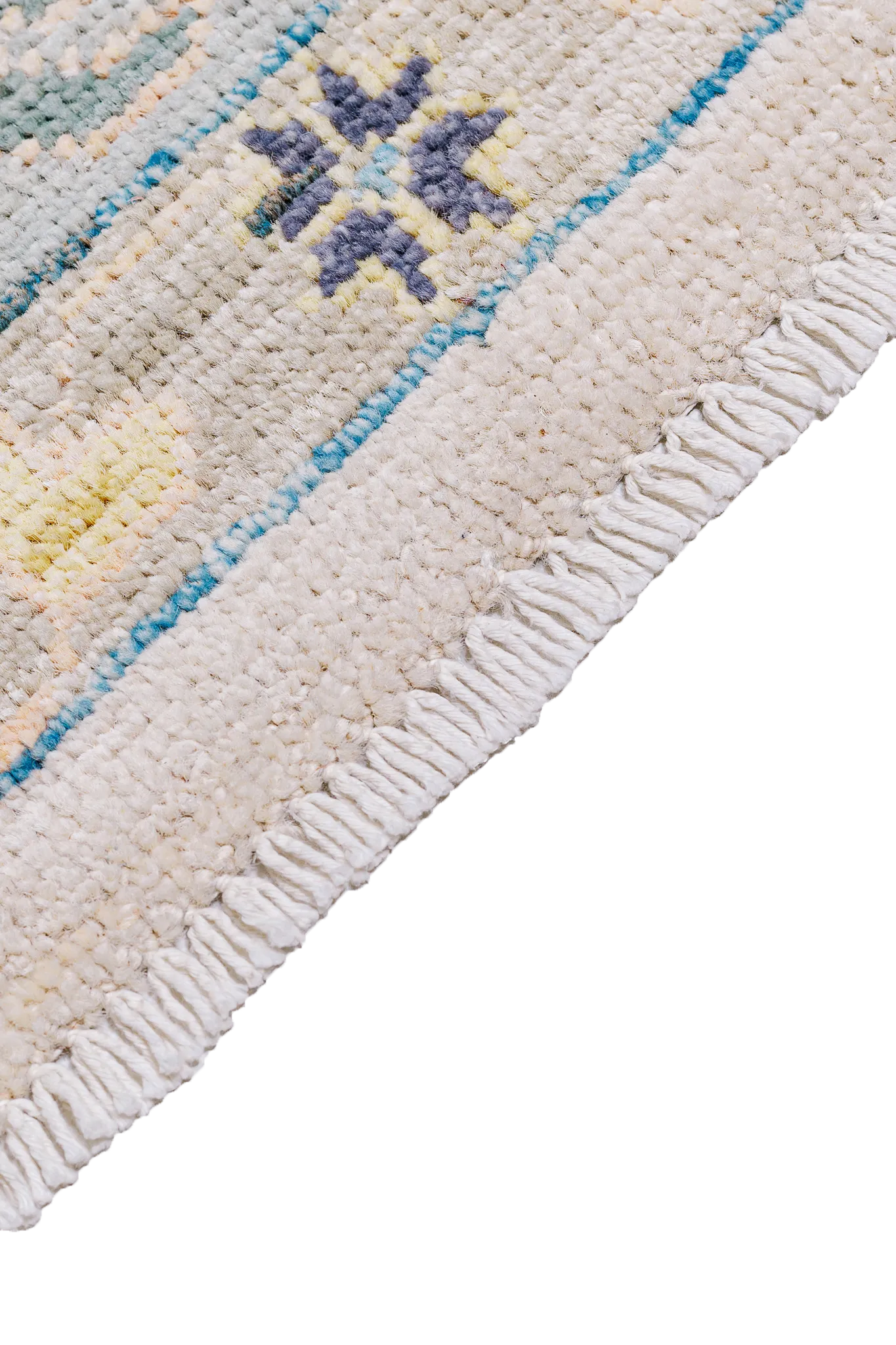 Alfombra Oushak - Beige en Lana 146 x 212 cm