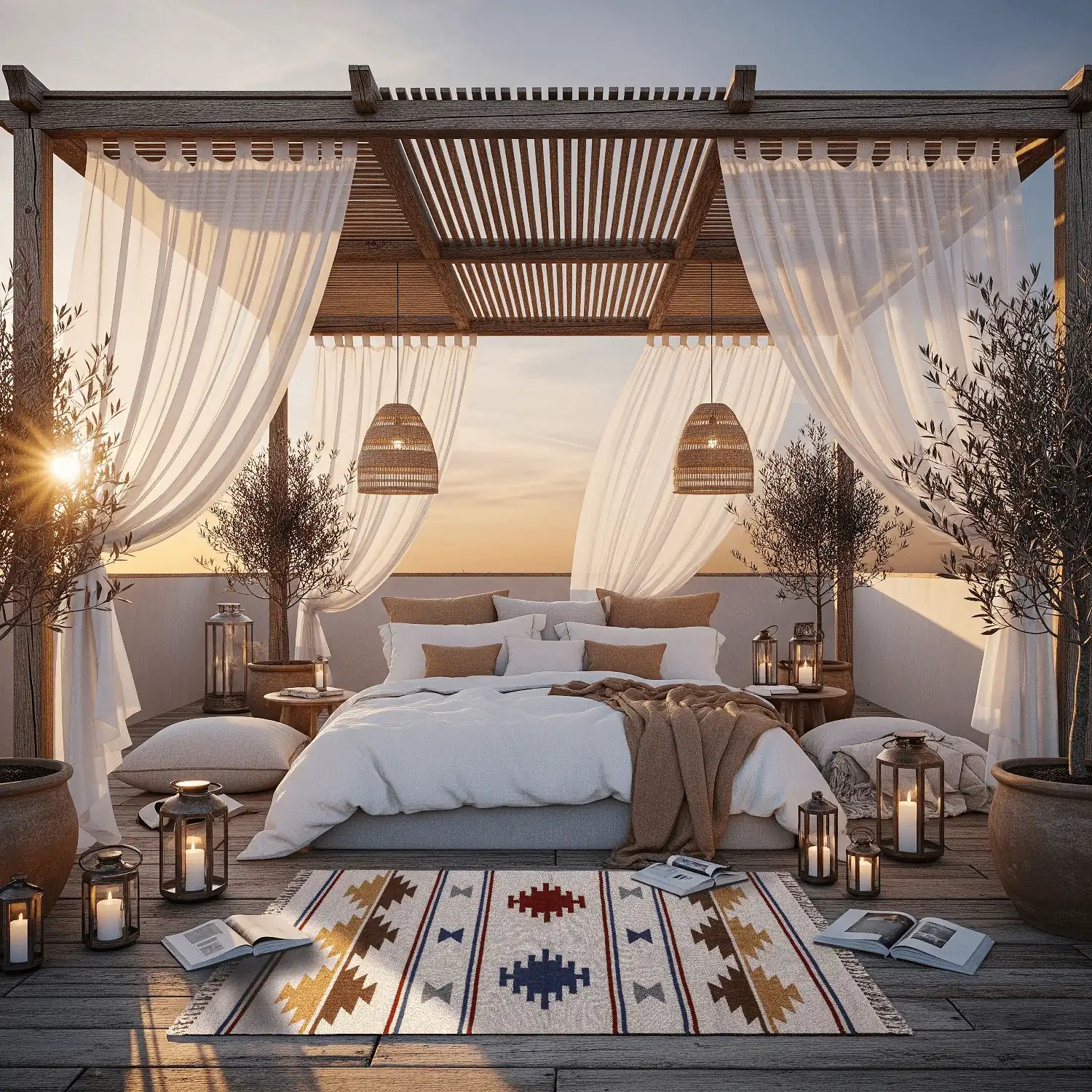 Teppich Kilim Kayshary Beige Mehrfarbig – von Esszimmer, Wolle