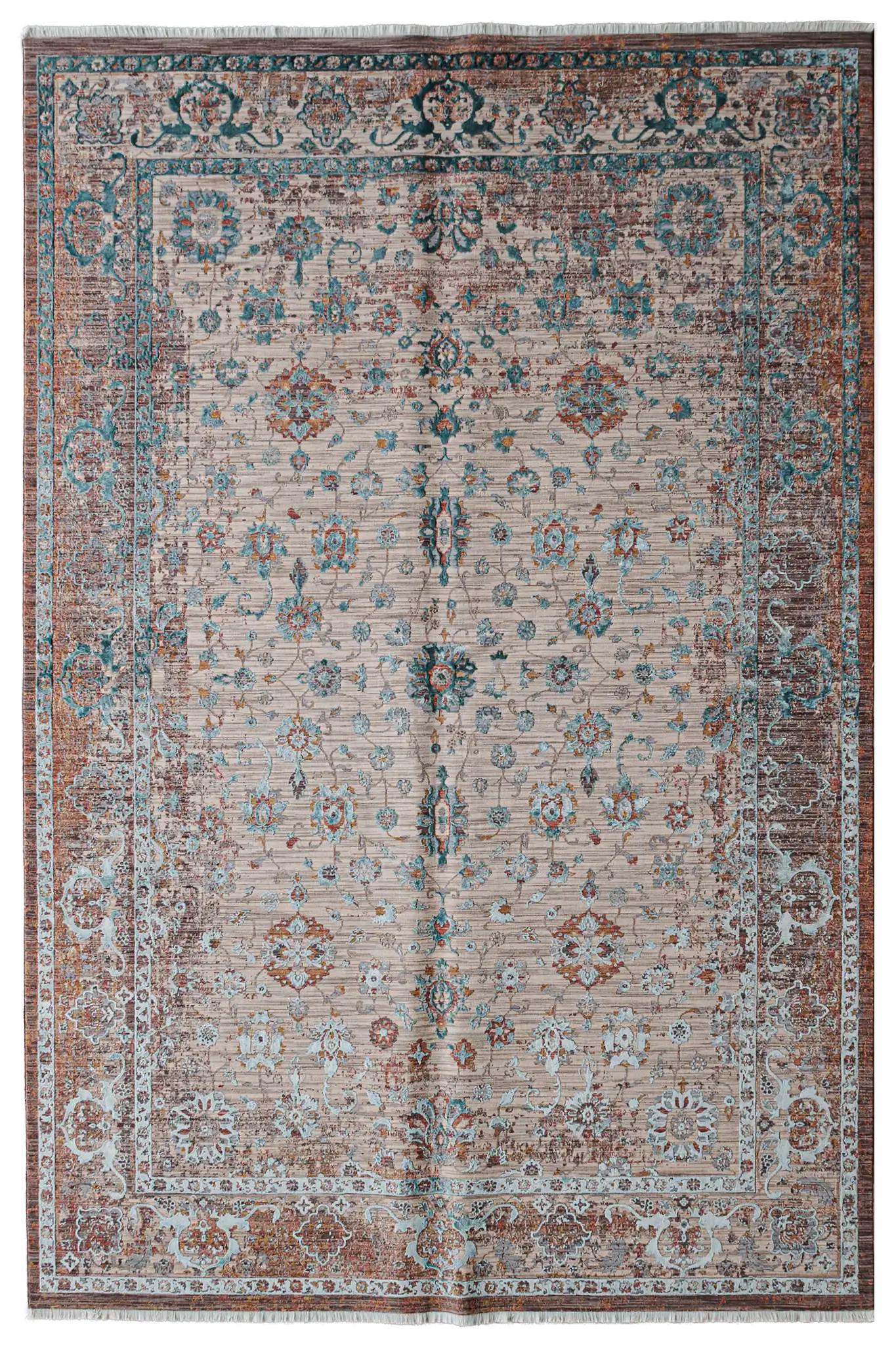 Teppich Lux Türkisch Grey Brown – Wohnzimmerteppich