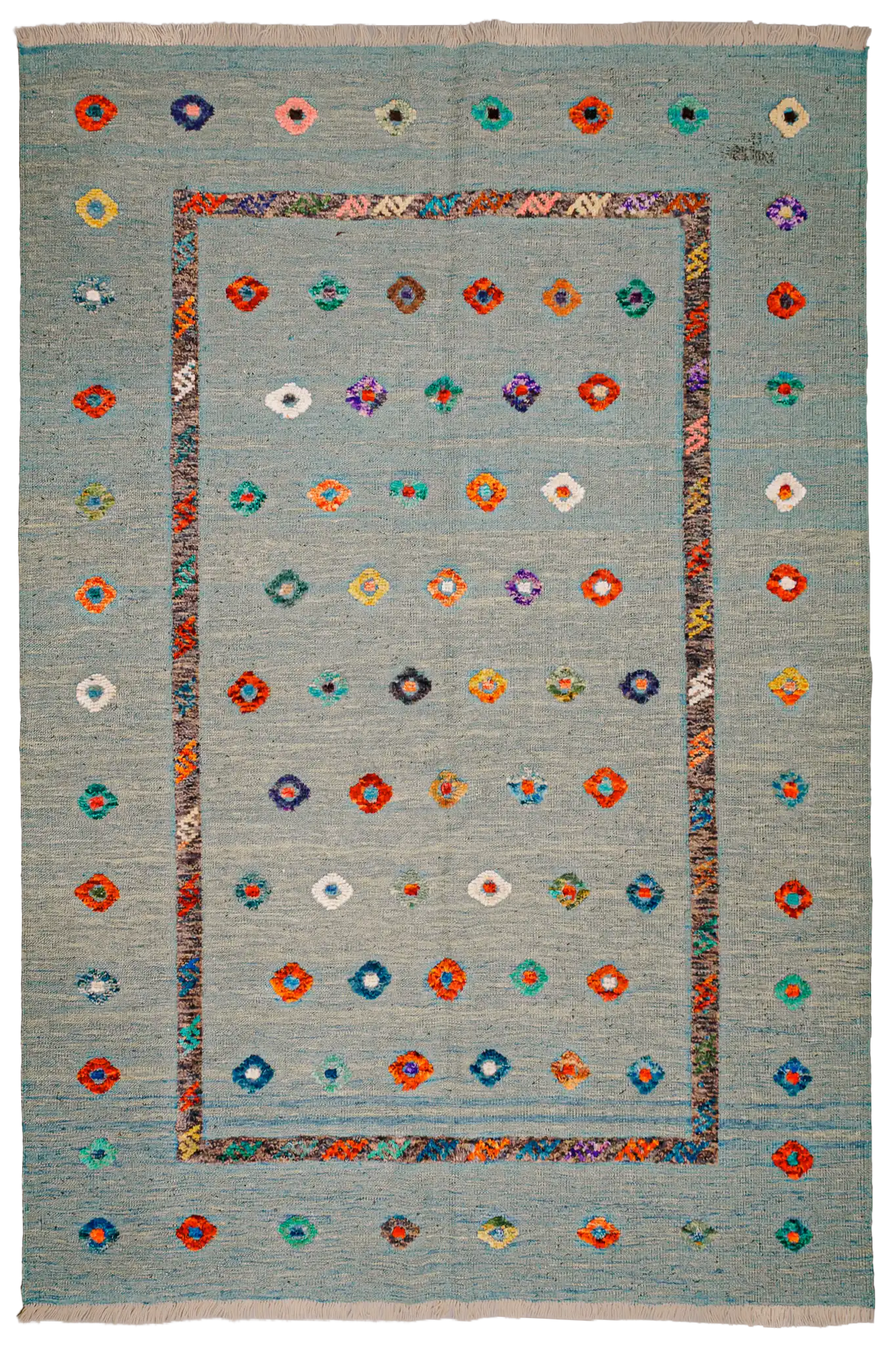Teppich Kelim Tribal - 100 % Wolle - 154x199cm