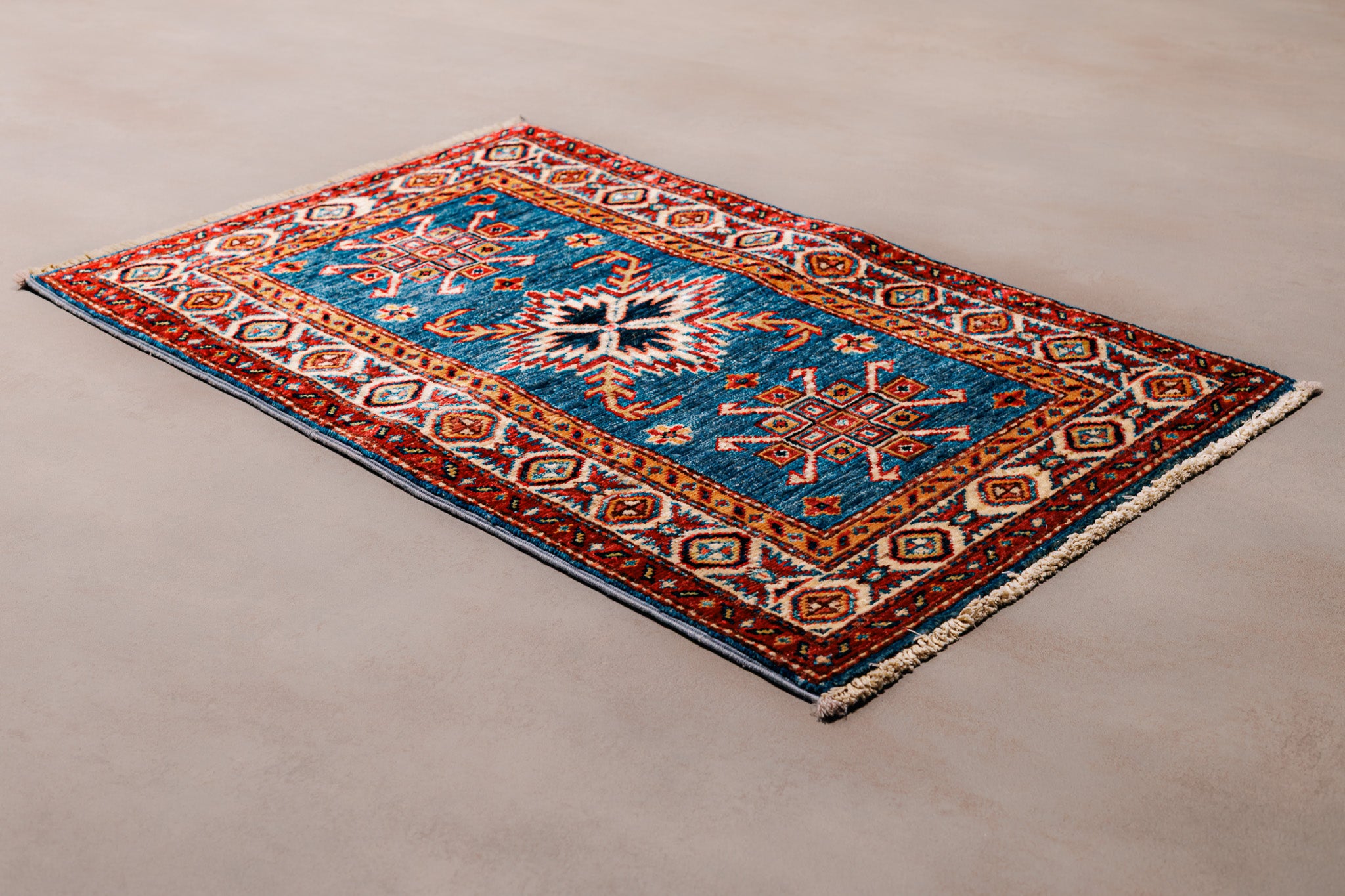 Teppich Kazak Super – 100% Wolle, 58x87cm