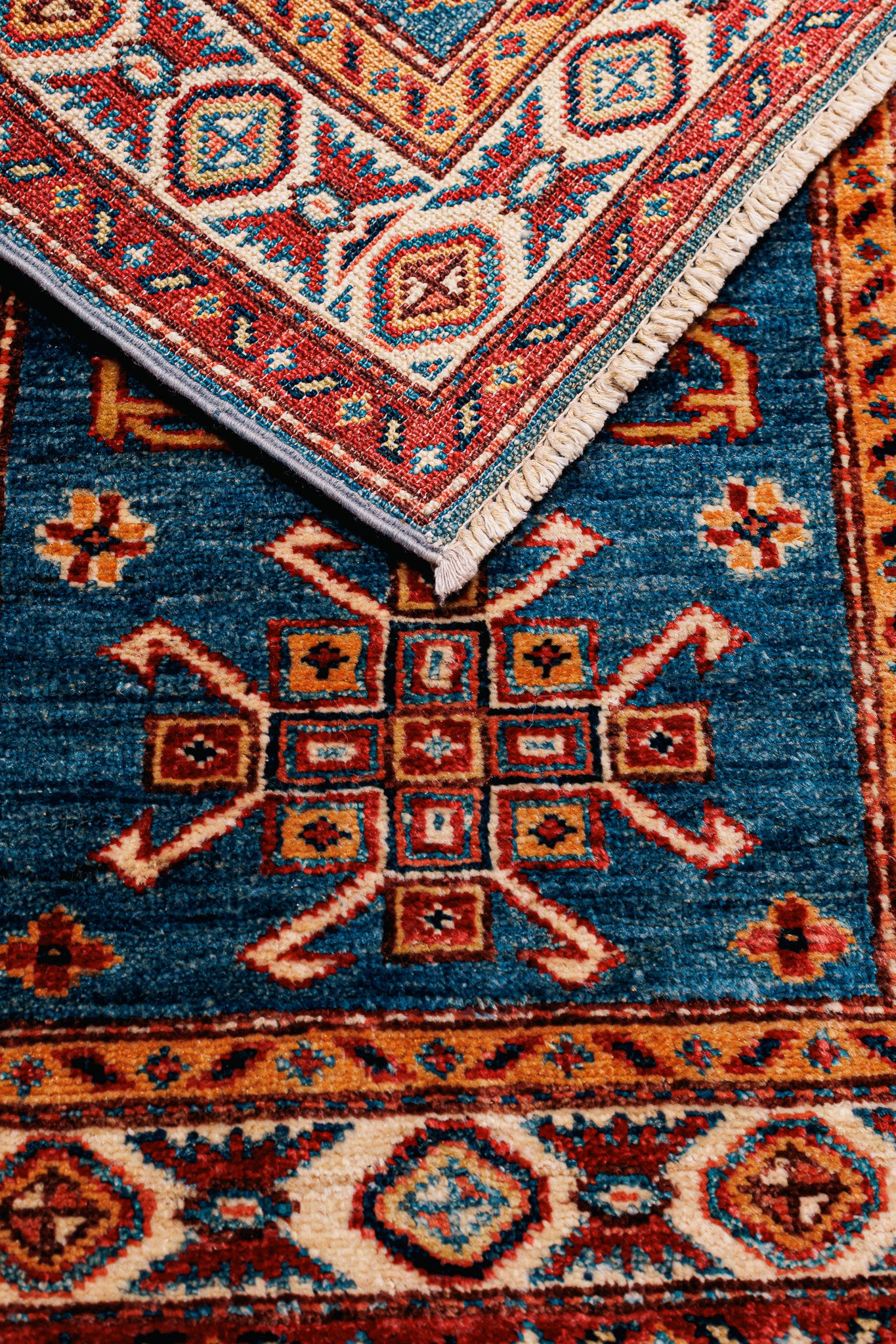 Teppich Kazak Super – 100% Wolle, 58x87cm