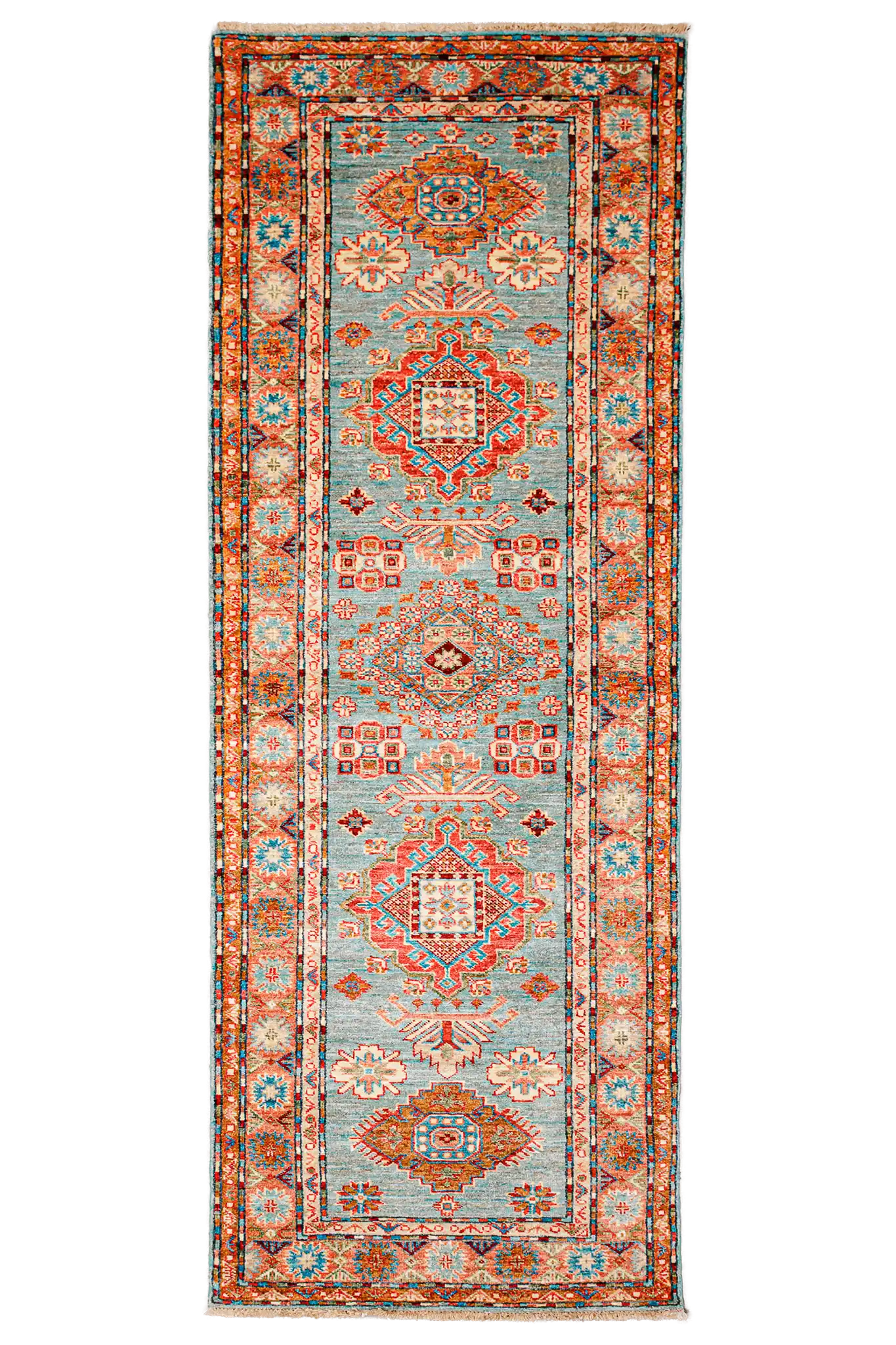 Teppich Kazak Super - 100% Wolle, 82x251cm