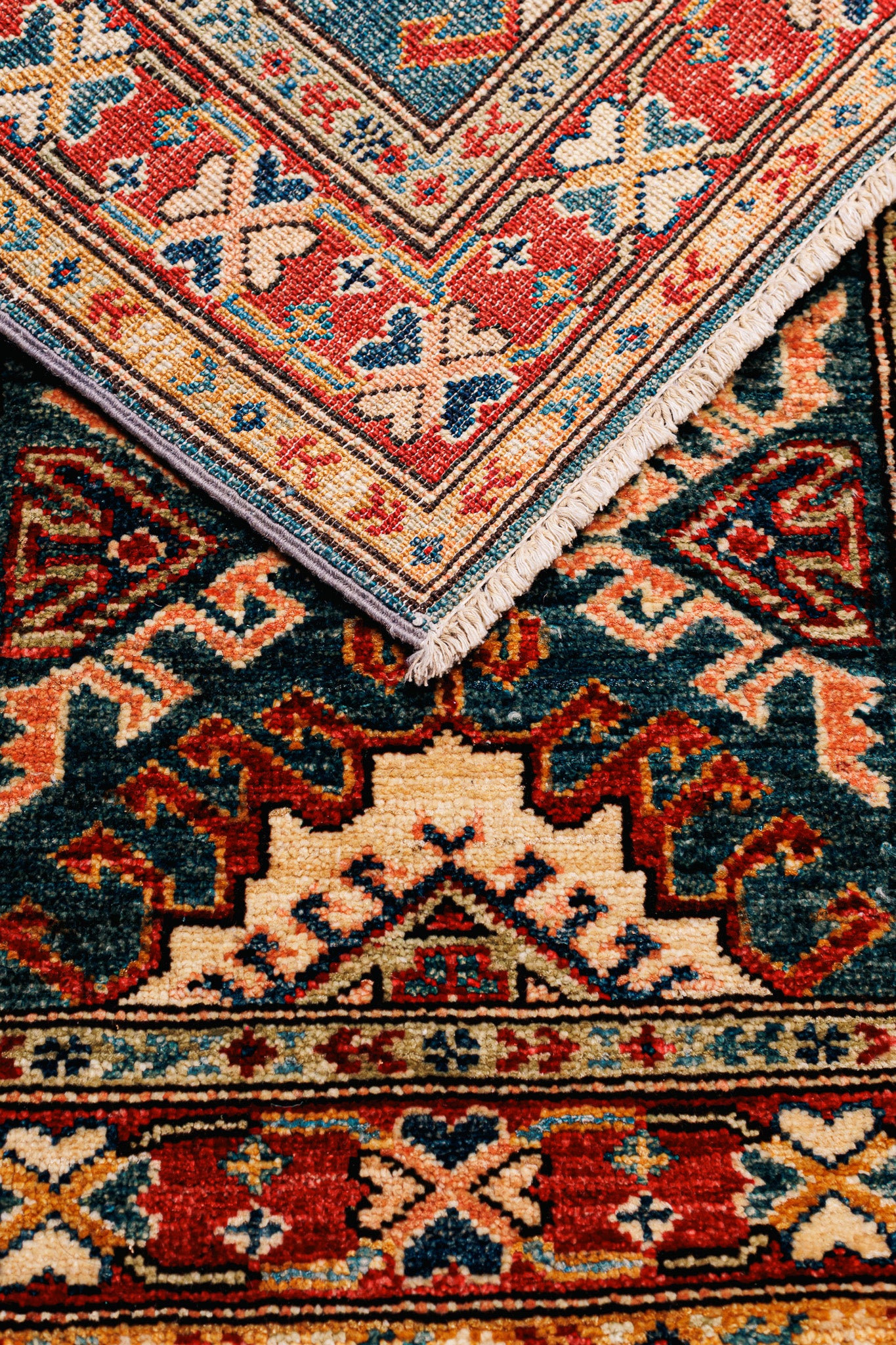 Teppich Kazak Super – 100% Wolle, 59x85cm