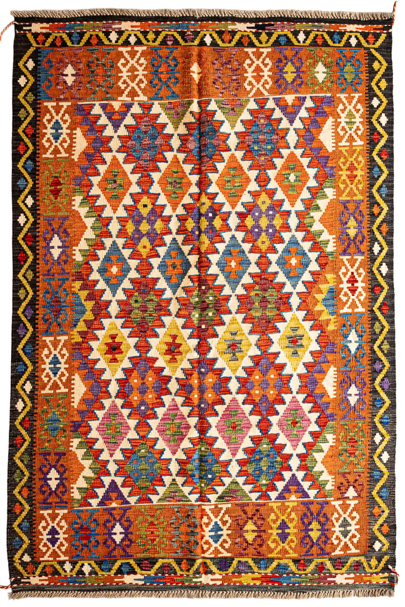 Teppich Kelim Mai Mai - 100 % Wolle - 156x208cm