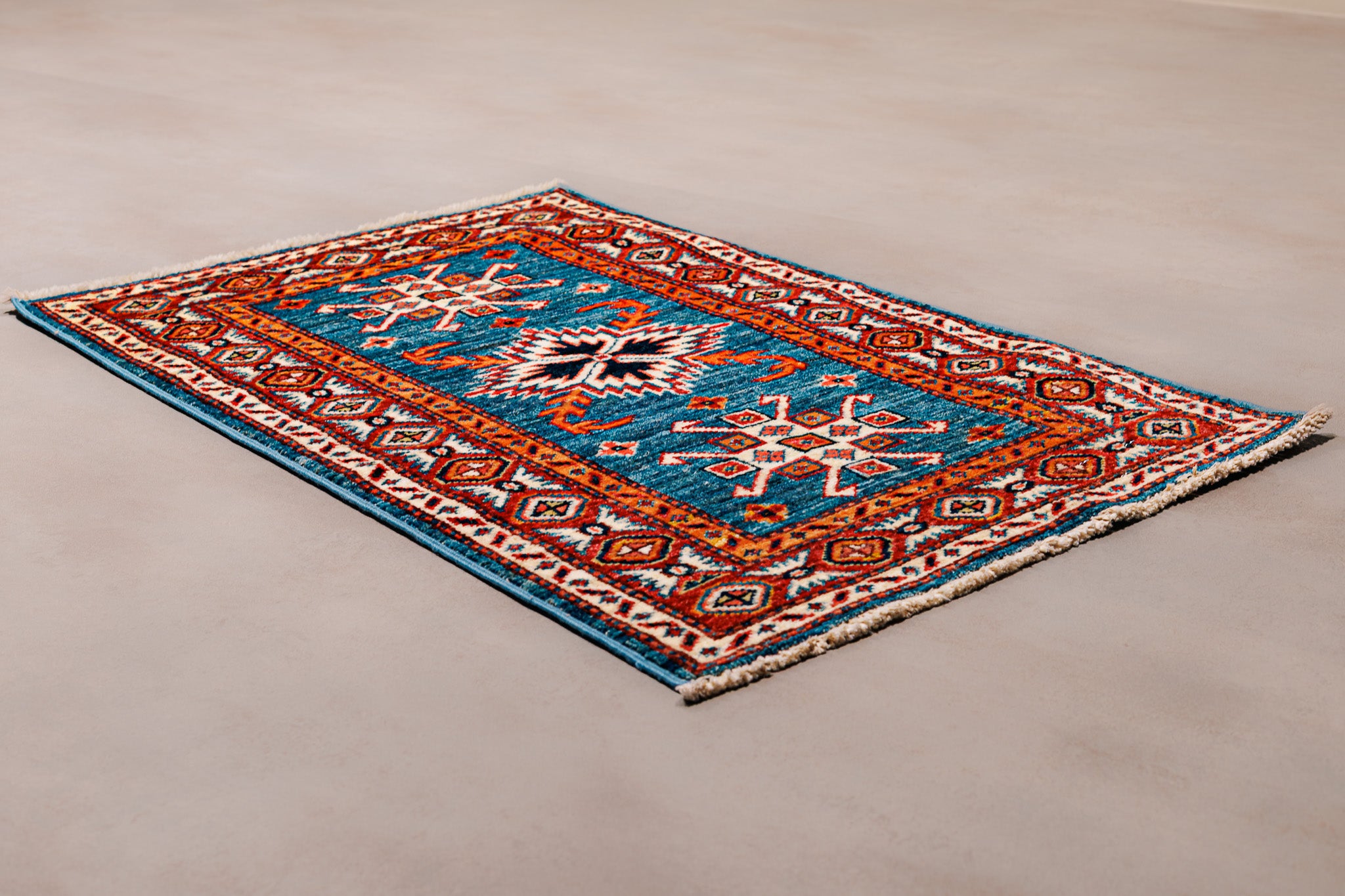 Teppich Kazak Super – 100% Wolle, 59x90cm