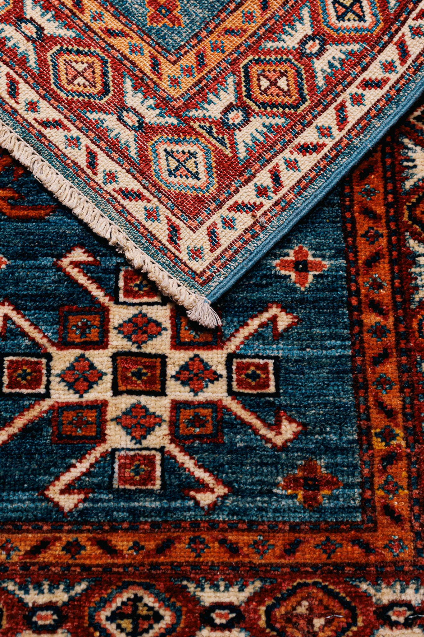 Teppich Kazak Super – 100% Wolle, 59x90cm