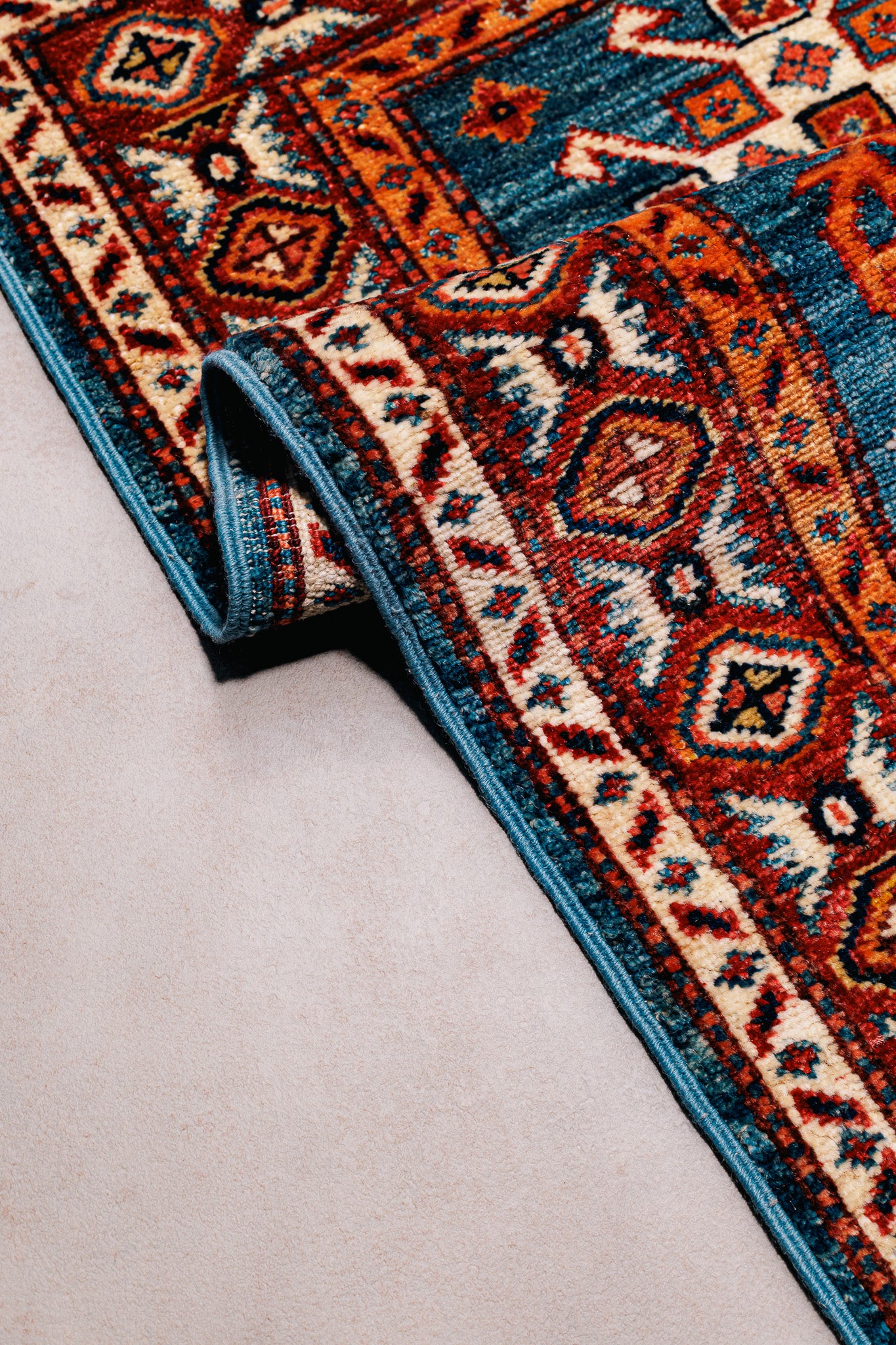 Teppich Kazak Super – 100% Wolle, 59x90cm