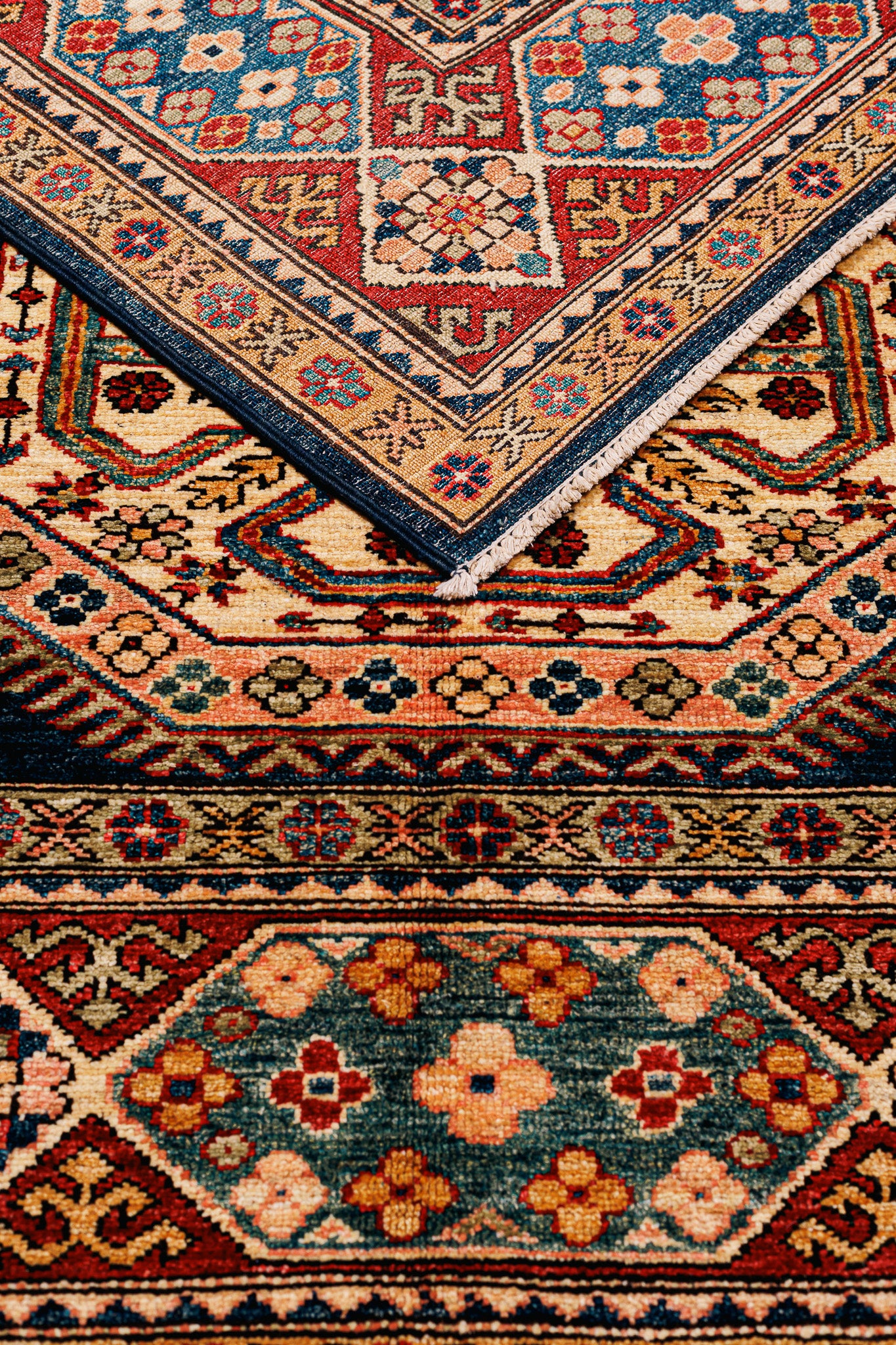 Teppich Kazak Super - 100% Wolle, 158x231cm