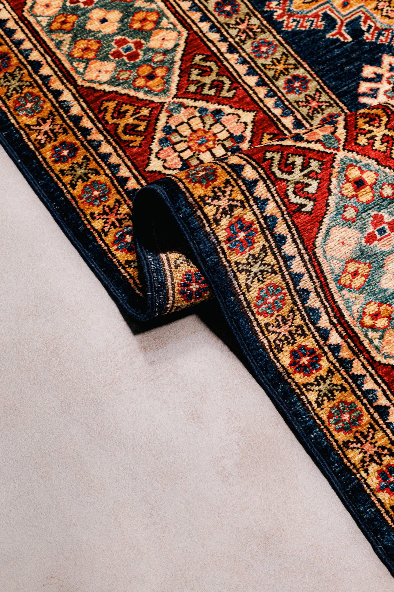 Teppich Kazak Super - 100% Wolle, 158x231cm