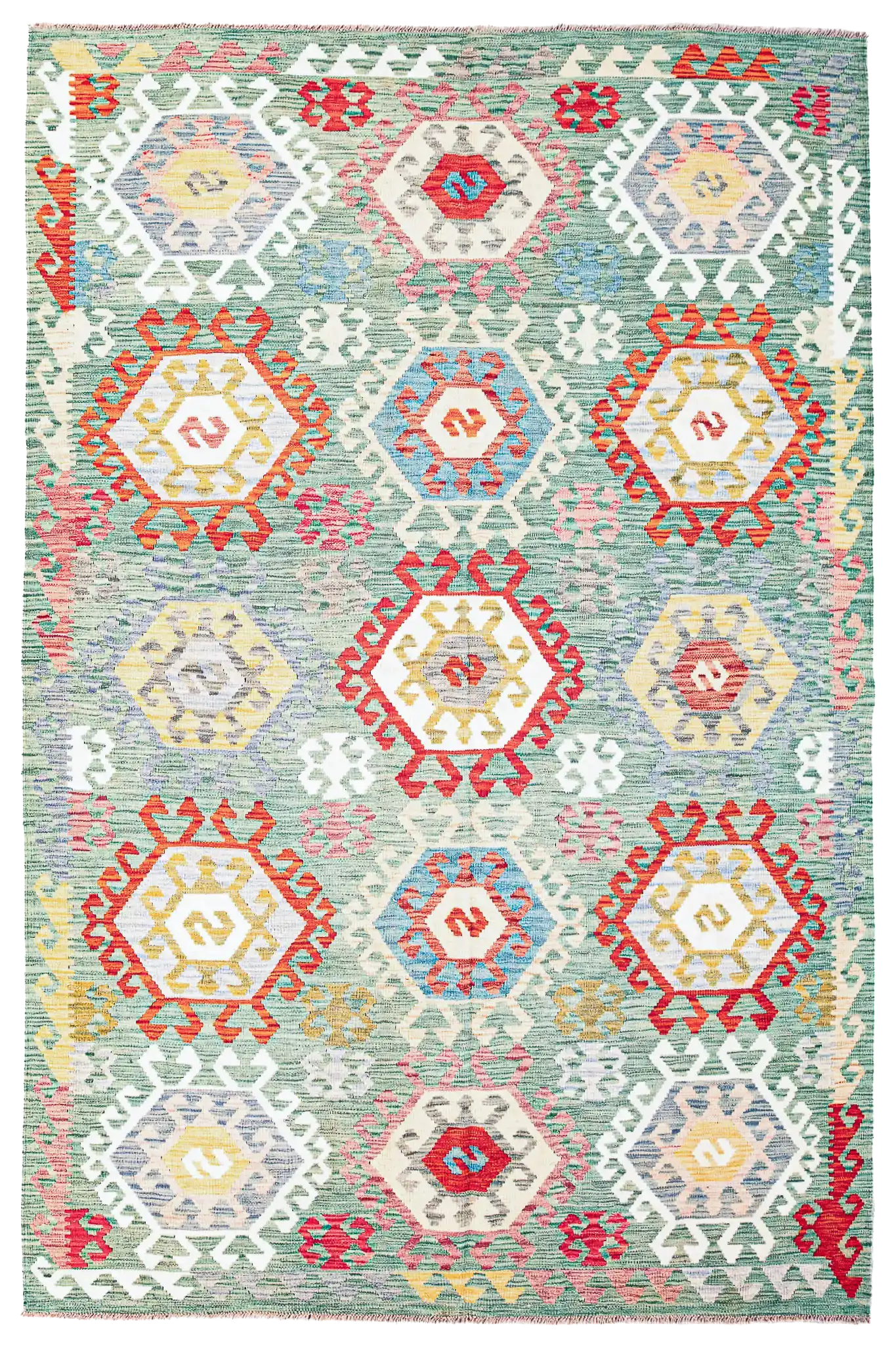 Teppich Kelim Mai Mai - 100 % Wolle - 175x247cm