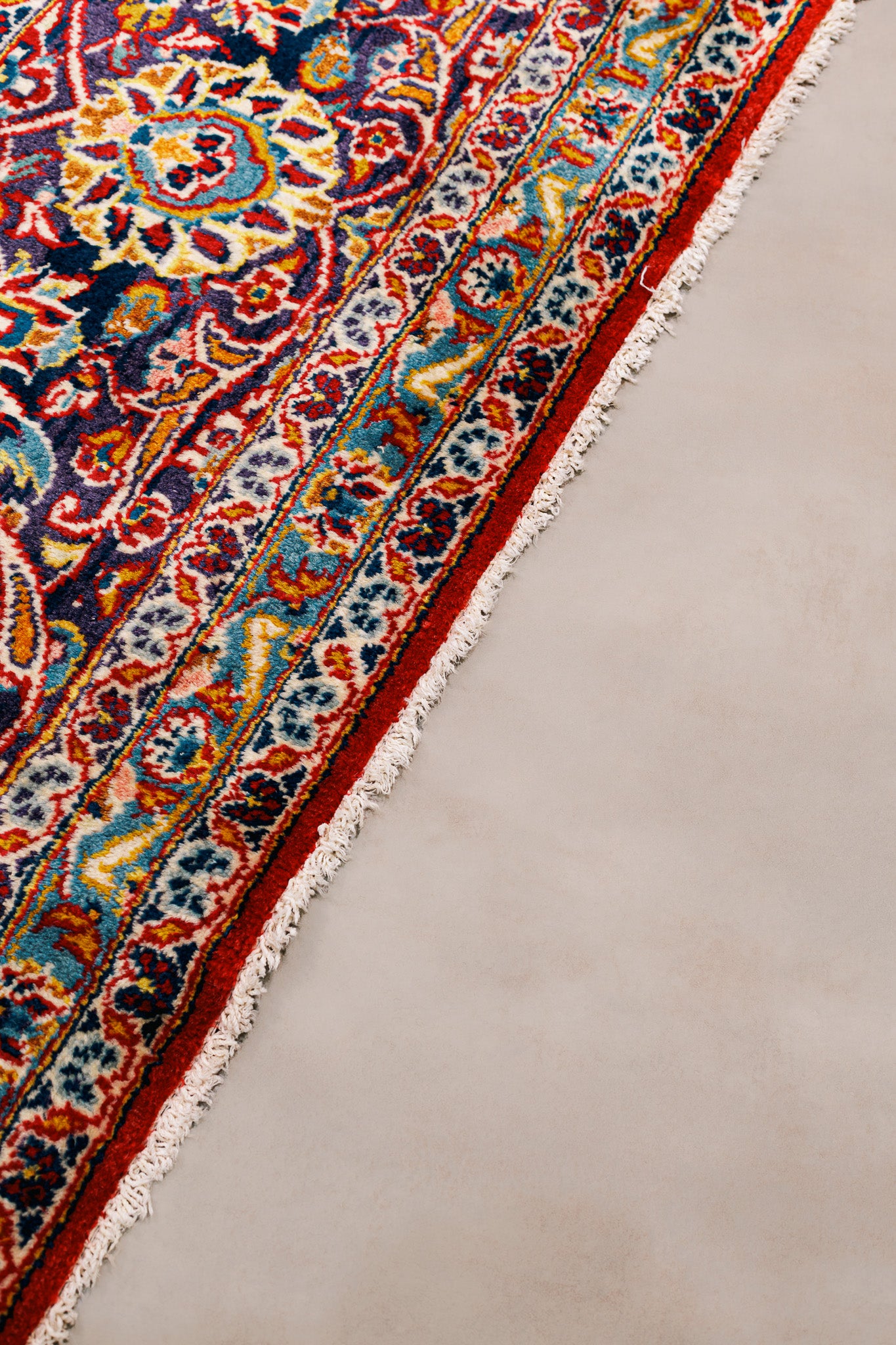 Teppich Kaschan Rot – 100% Wolle, 292x415cm