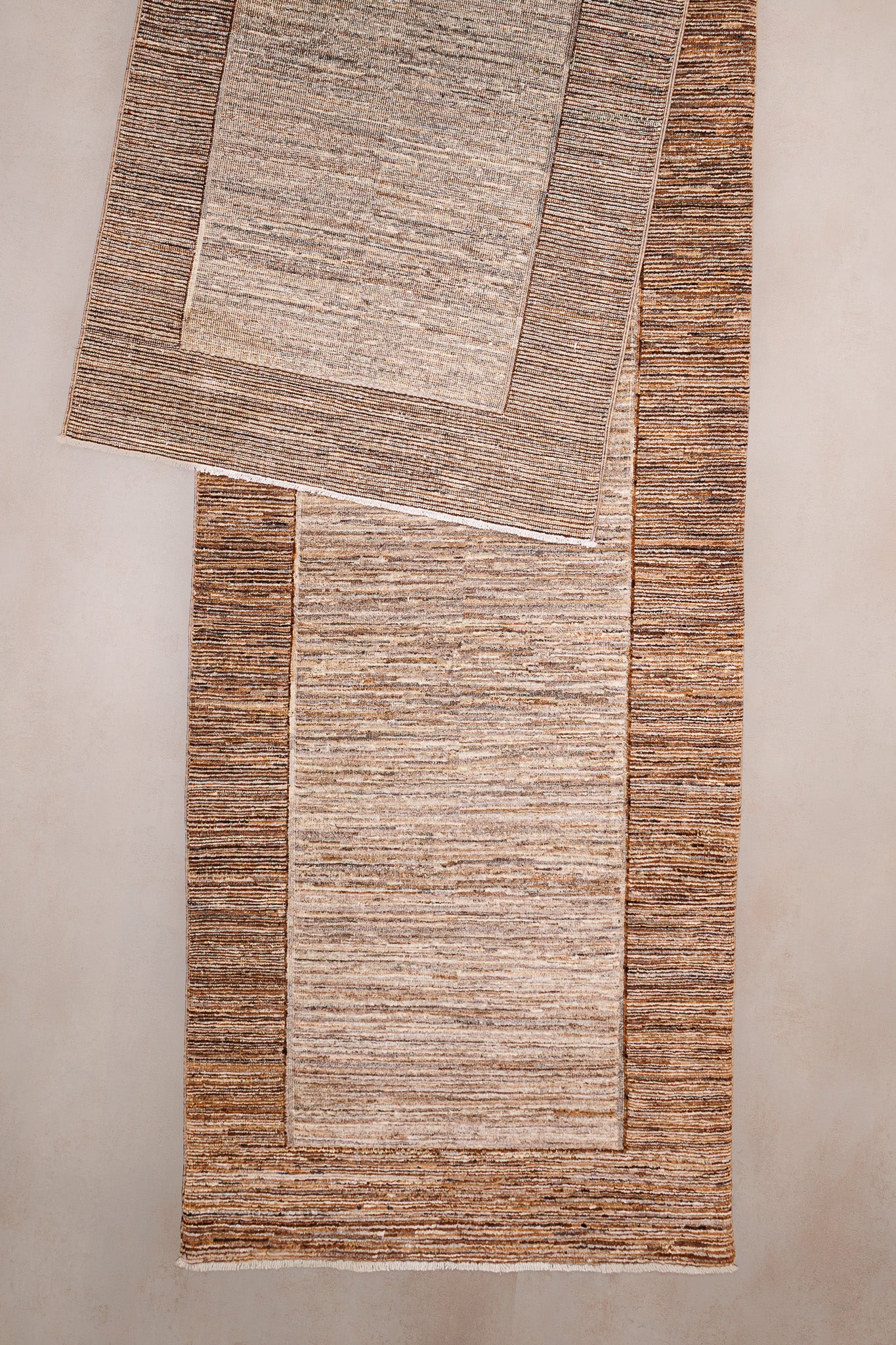 Teppich Modcar Braun - 100% Wolle, 83x287