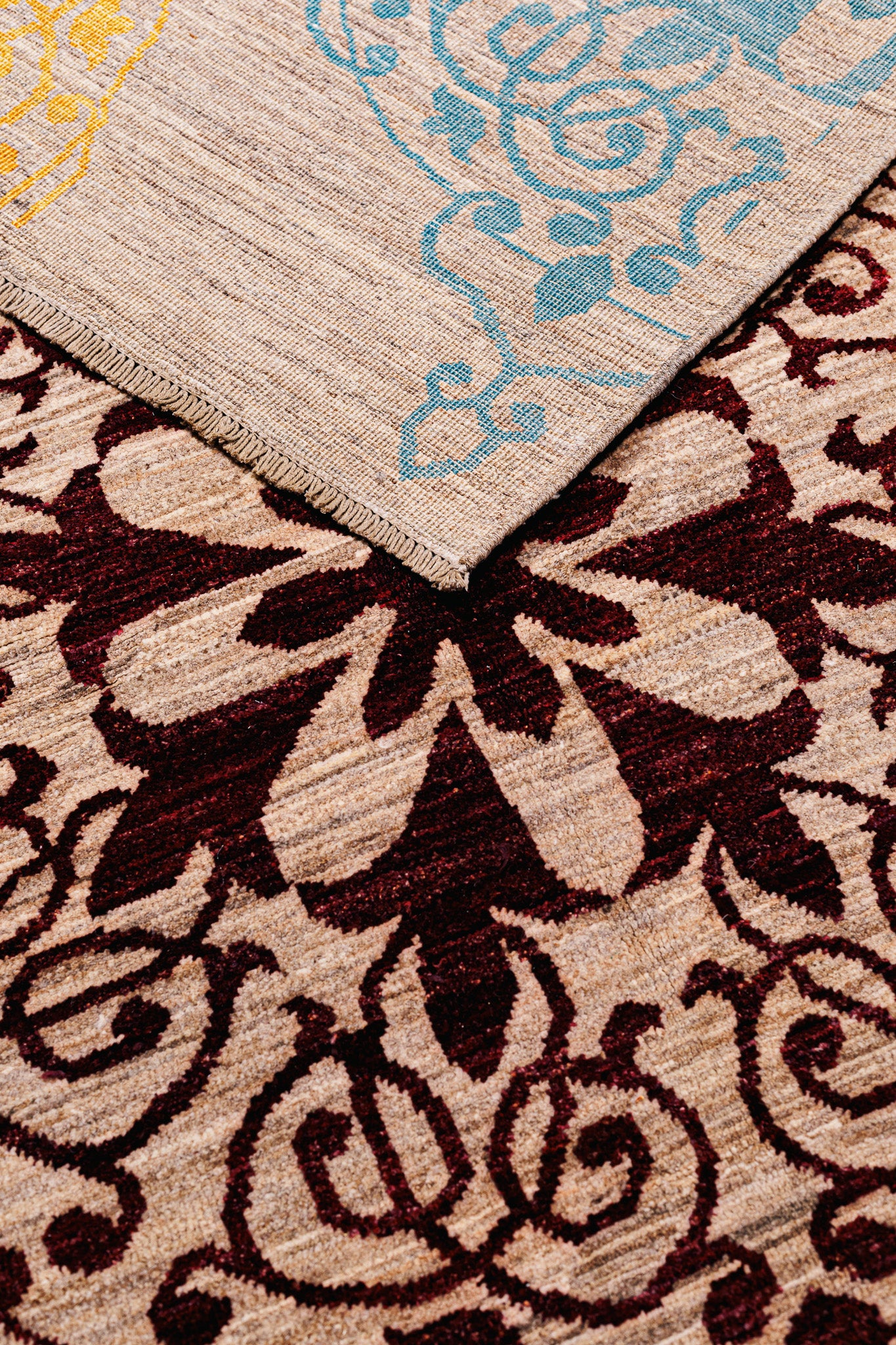 Teppich Ziegler Moderner Beige - Wohnzimmer, Wolle Ghazni 152x234cm