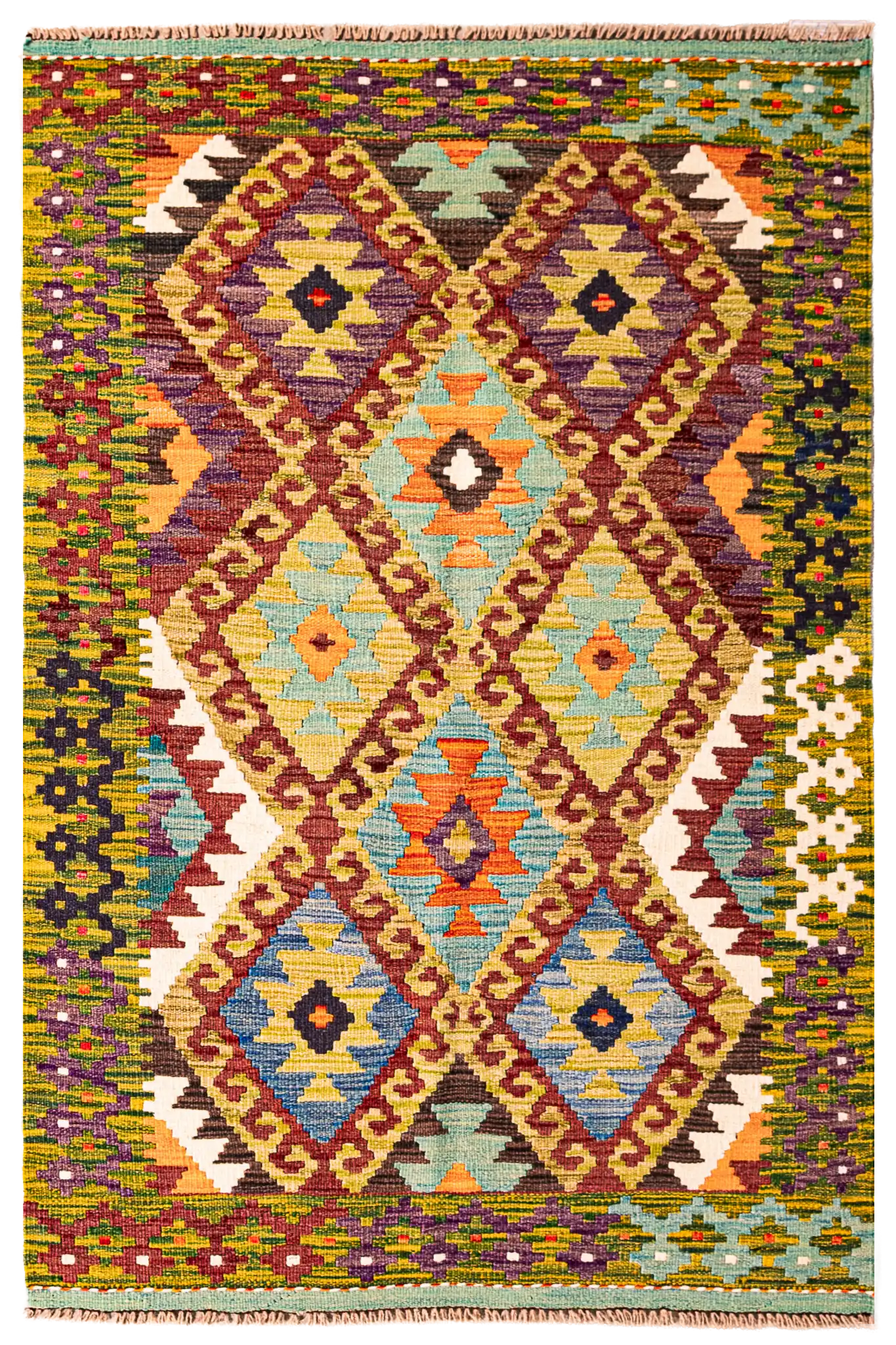 Teppich Kelim Mai Mai - 100 % Wolle - 102x170cm
