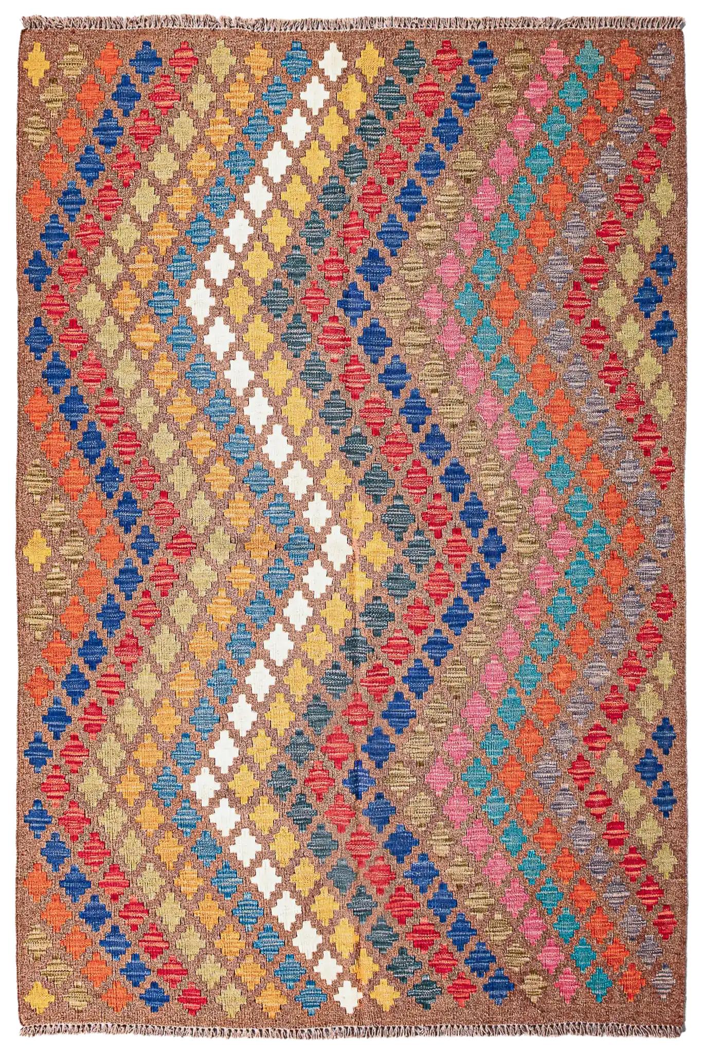 Teppich Kelim Mai Mai - 100 % Wolle - 153x194cm
