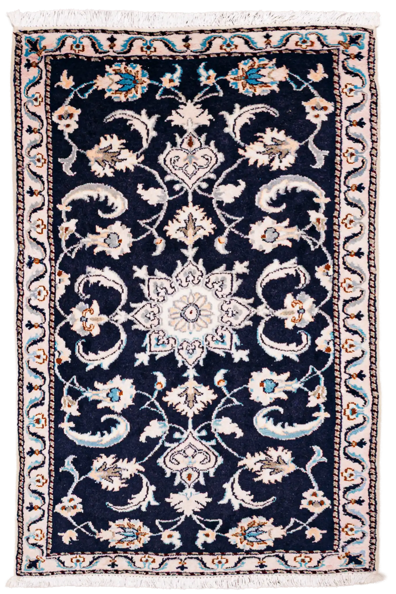 Teppich Nain Tabas – 100% Wolle, 66x130cm