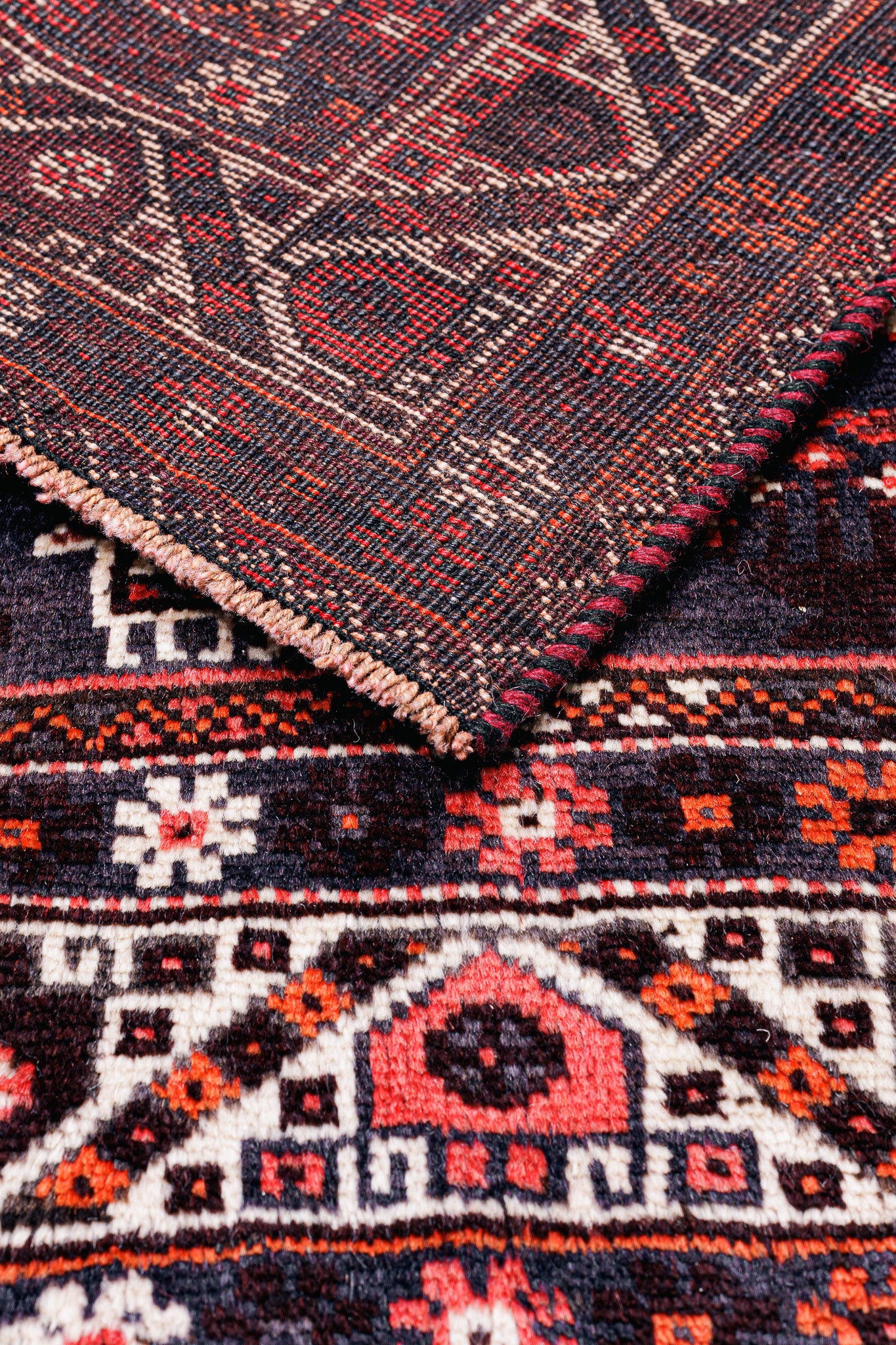 Alfombra Shiraz Qashqai - en Lana Roja 223 x 310 cm