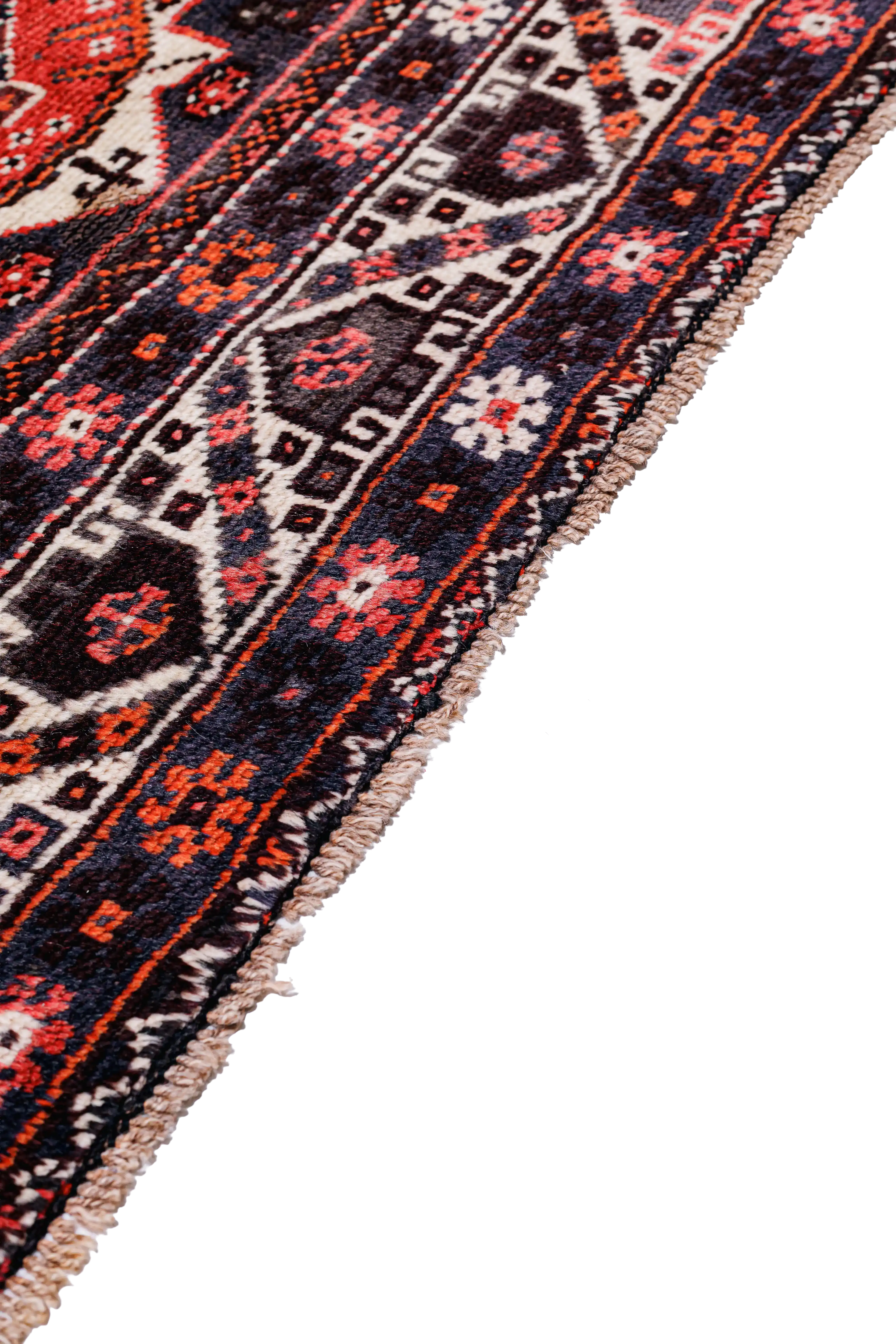 Alfombra Shiraz Qashqai - en Lana Roja 223 x 310 cm