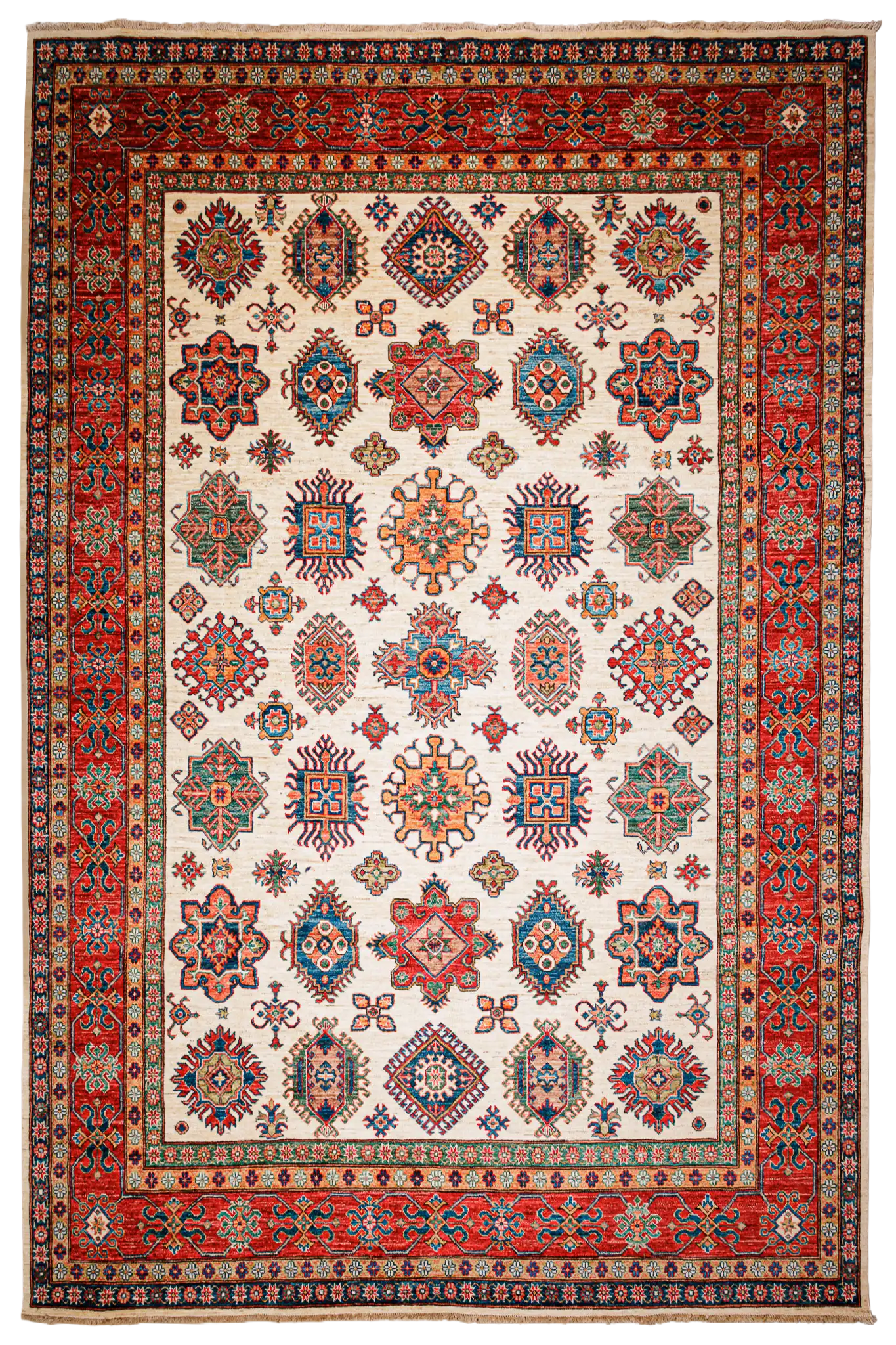 Teppich Kazak Super - 100% Wolle, 254x305cm