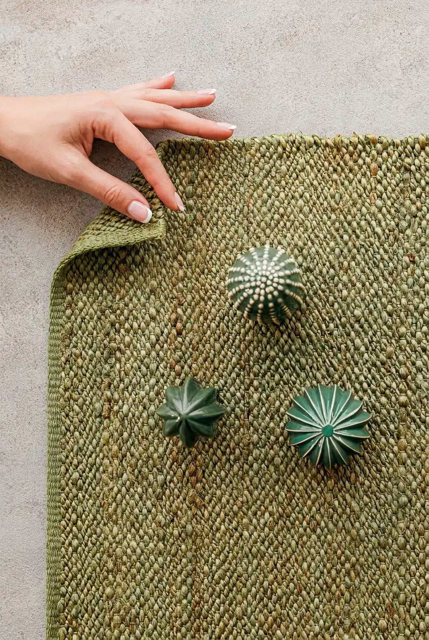 Teppich Le Marche Grün - Innenbereich, Jute