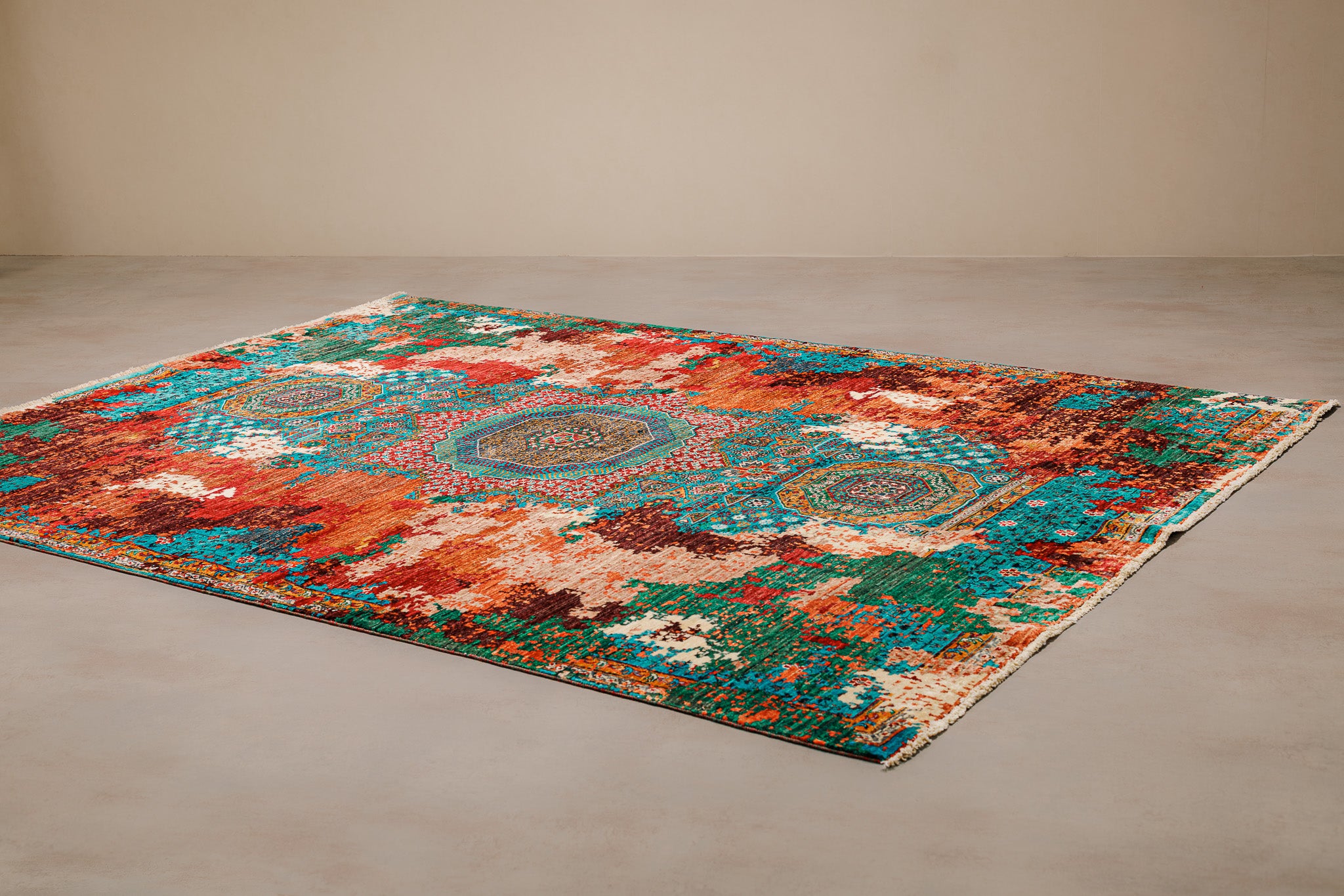 Teppich Mamluk Mehrfarbiger – für Esszimmer, Handwerklich 172x235cm