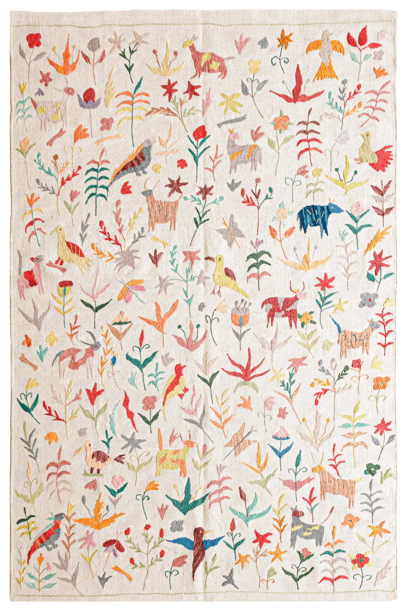 Alfombra Kilim Suzani - para suelos de Interior - 156x235cm