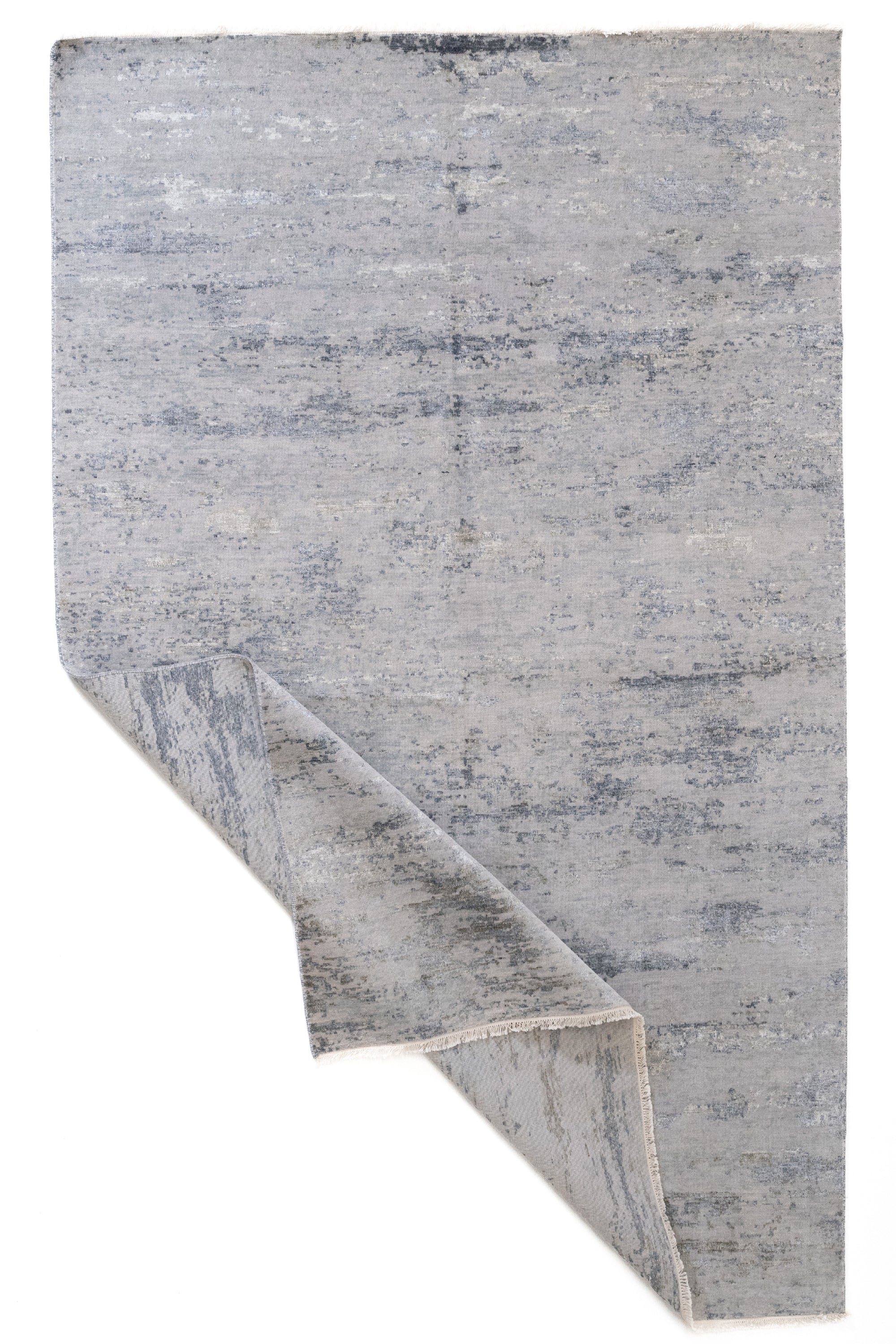 DC KM2 SILVER MULTI - Großer Wohnzimmerteppich 240x306 Grau