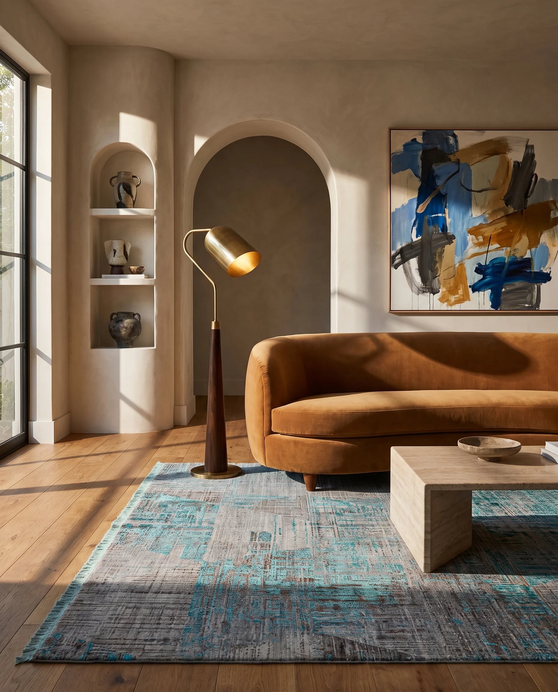 Alfombra Lux Turco Design Blue - de Salón