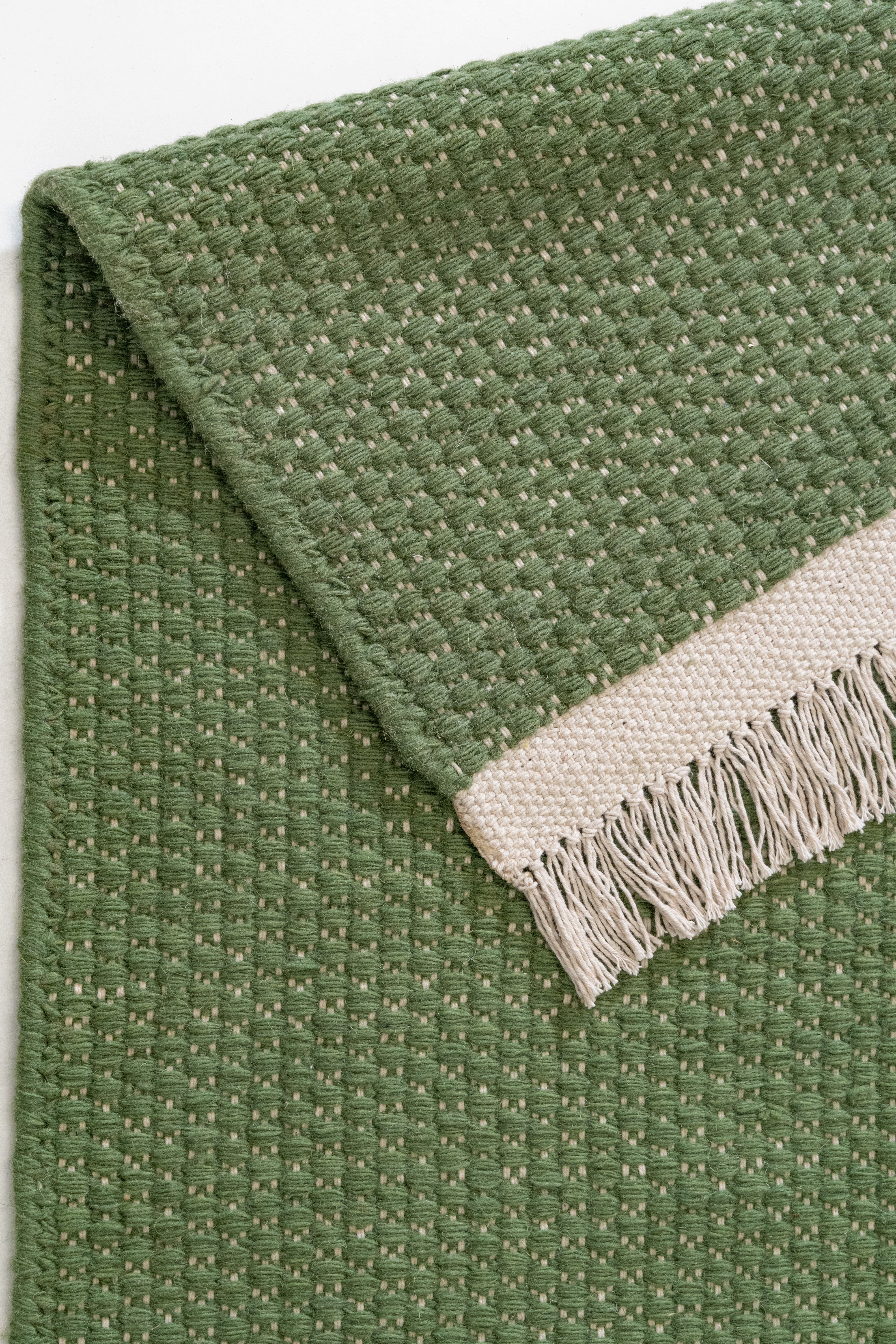 Zensa Green - Flachgewebe-Flurteppich 70x320 Grün