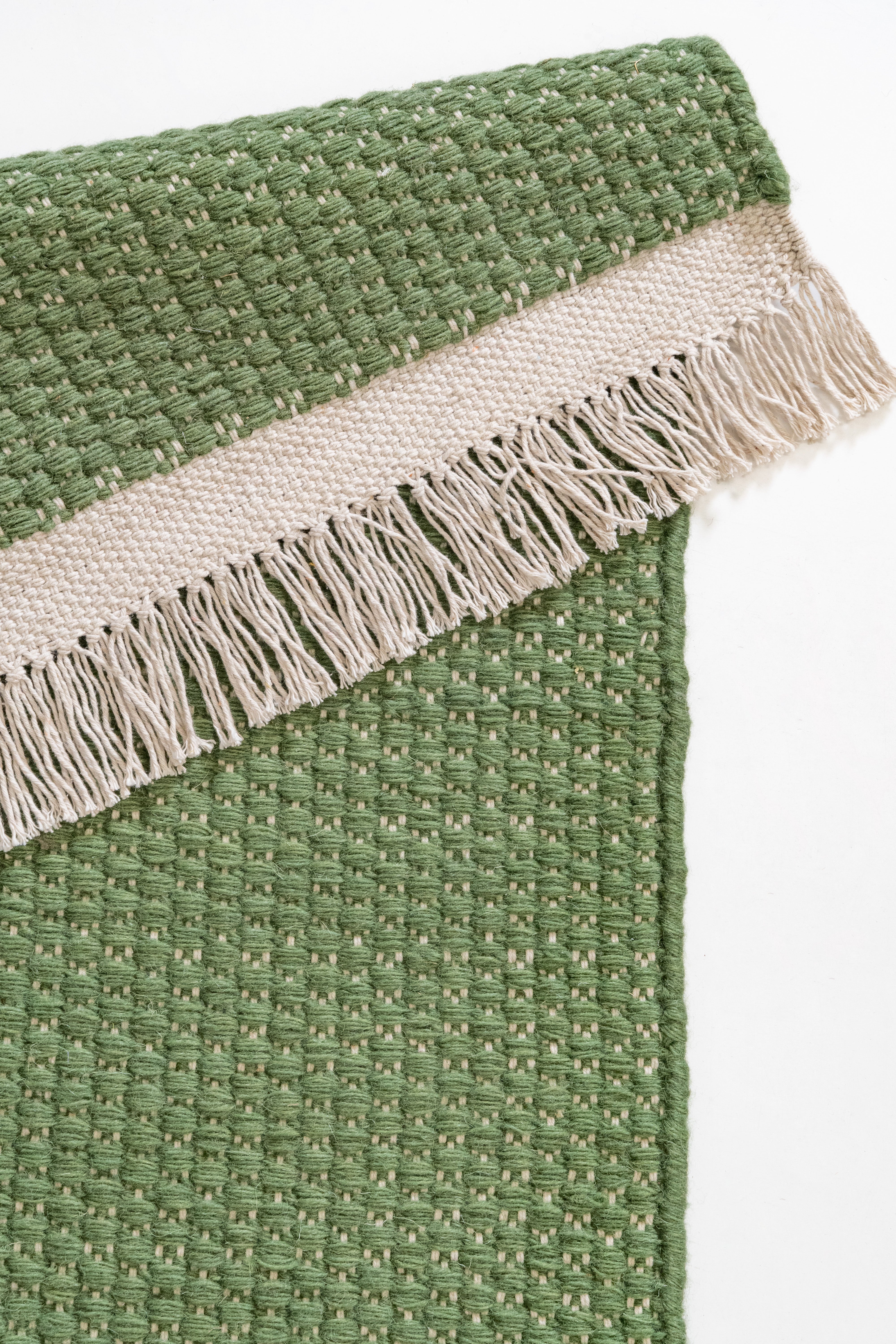 Zensa Green - Flachgewebe-Flurteppich 70x320 Grün