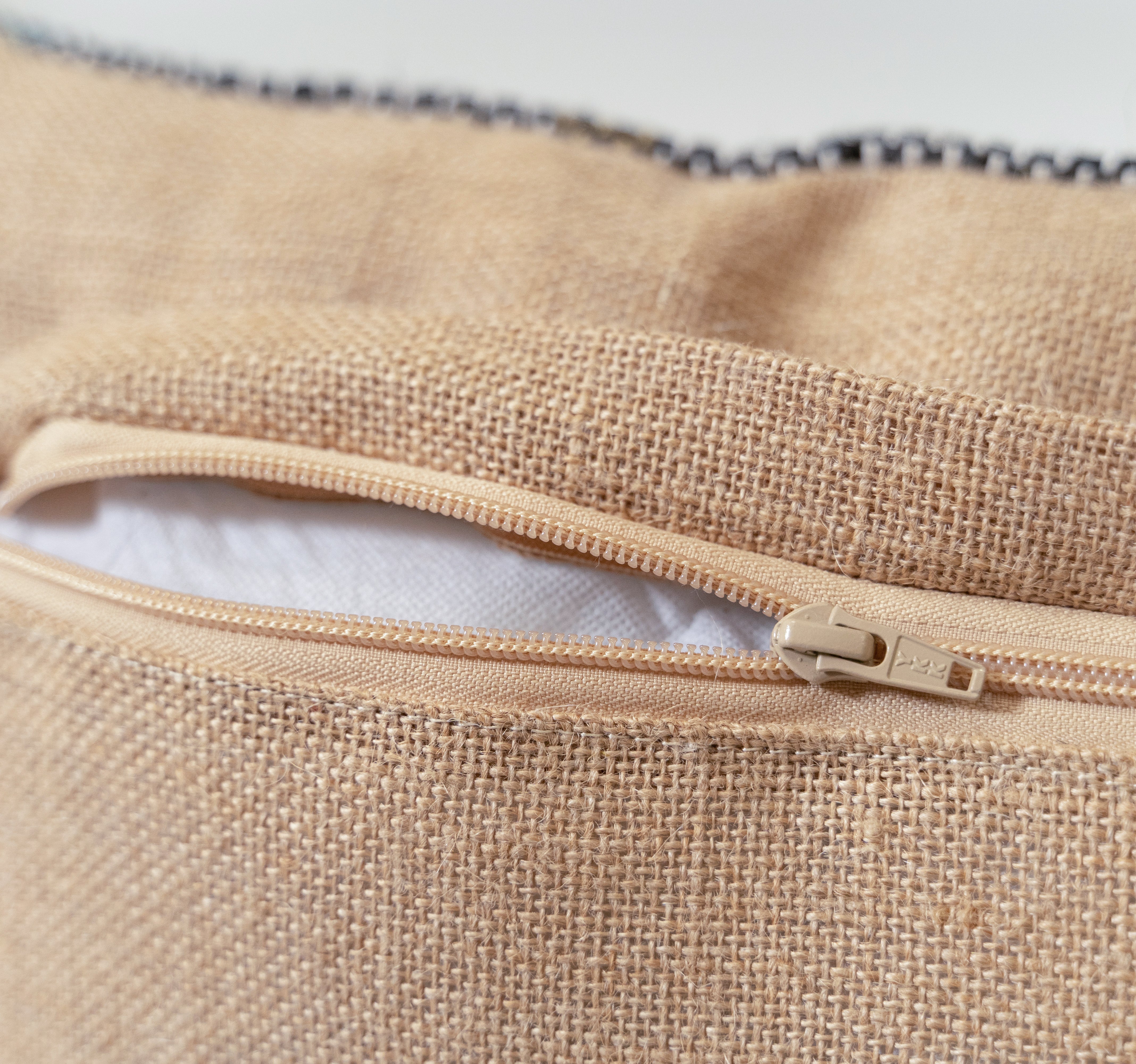 AA 1470 Natural Blue Cushion - Small Beige 45x45cm