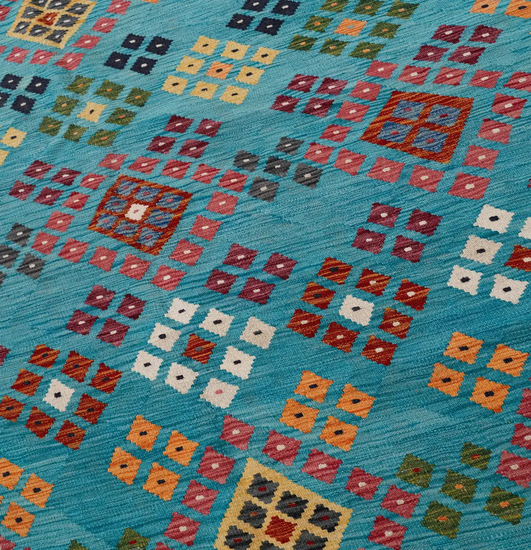 177 x 255 cm - Turquesa Multicolor