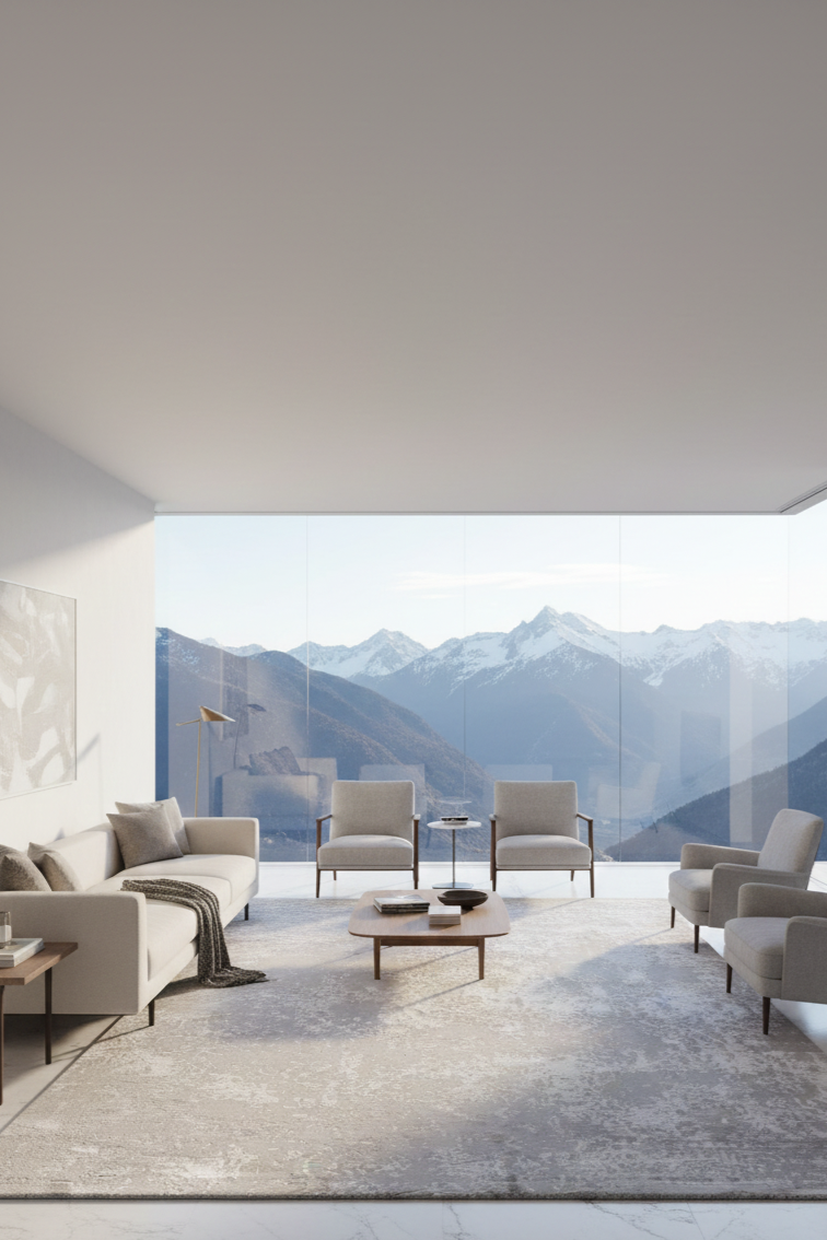 Alfombra Glamour Grey - de Lujo Moderna