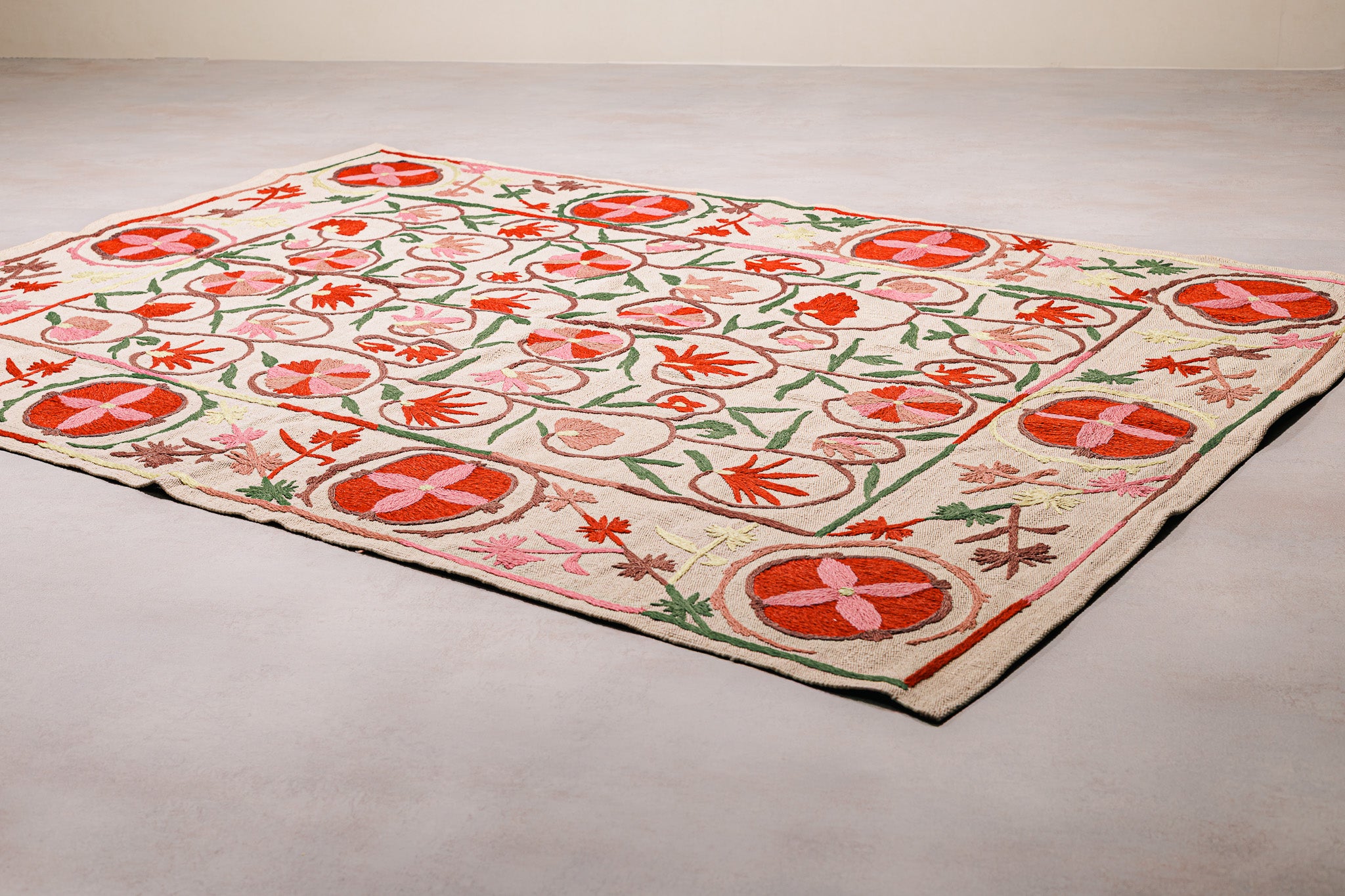 Teppich Kilim Suzani – Für Innenböden - 146x200cm