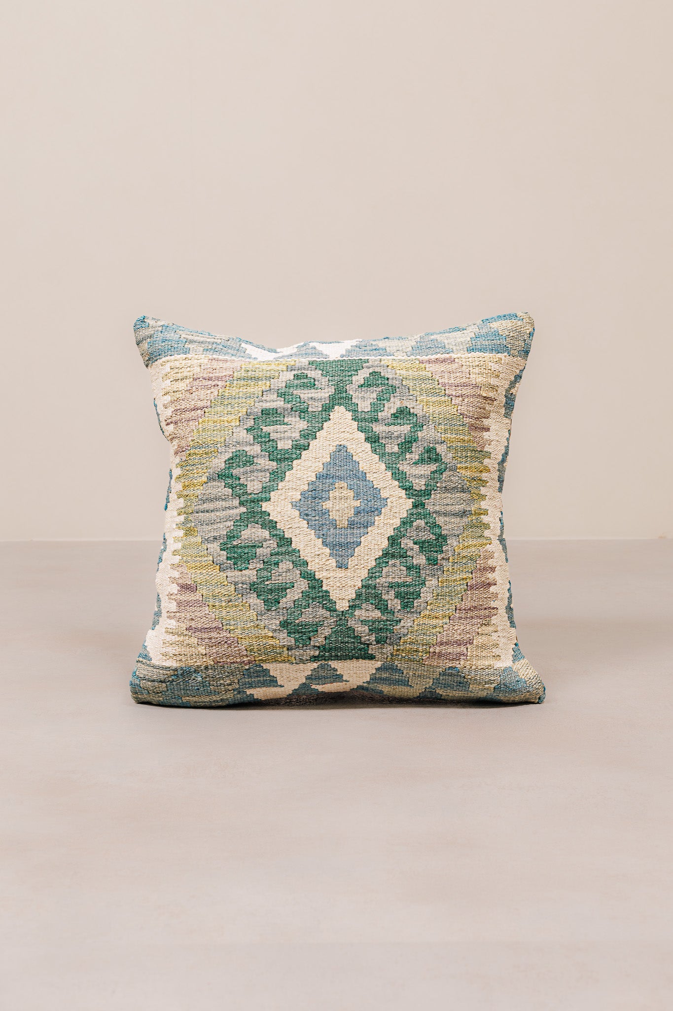 Kelim Mai Mai Kissen – Mehrfarbige - 100%Wolle 45x45cm