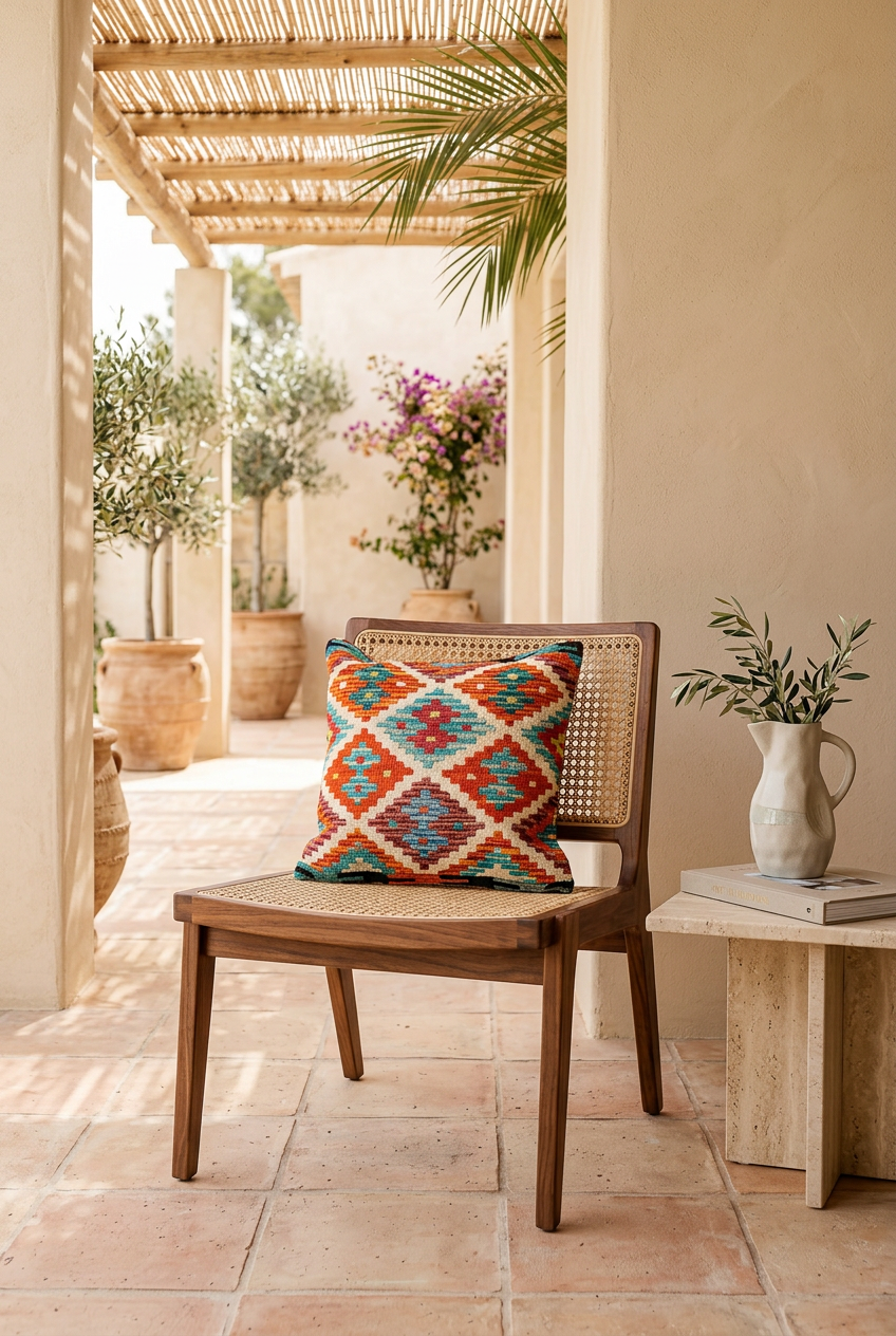 Kilim Mai Mai Cushion - Multicolor 100%Wool 45x45cm