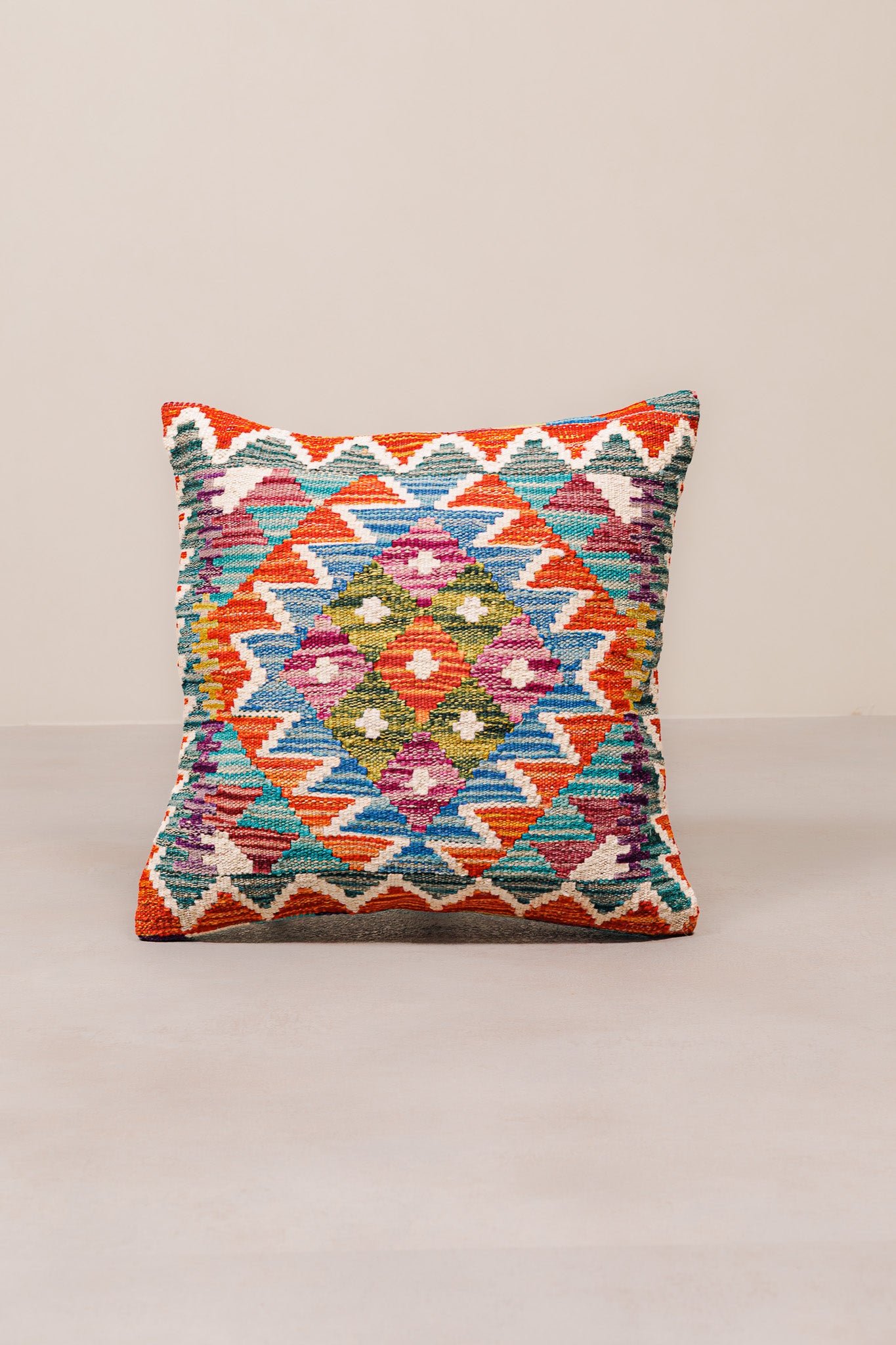 Kilim Mai Mai Cushion - Multicolor 100%Wool 45x45cm