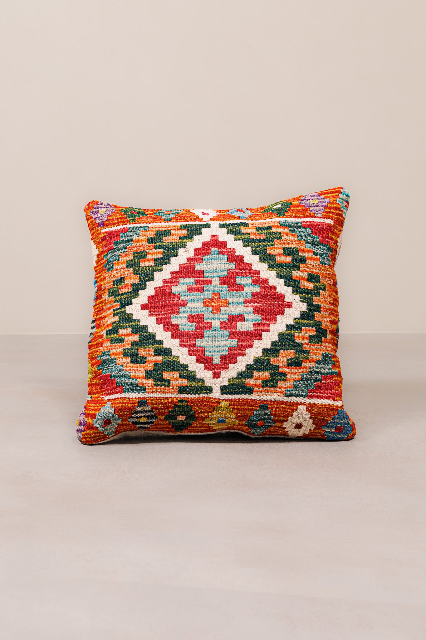 Kilim Mai Mai Cushion - Multicolor 100%Wool 45x45cm