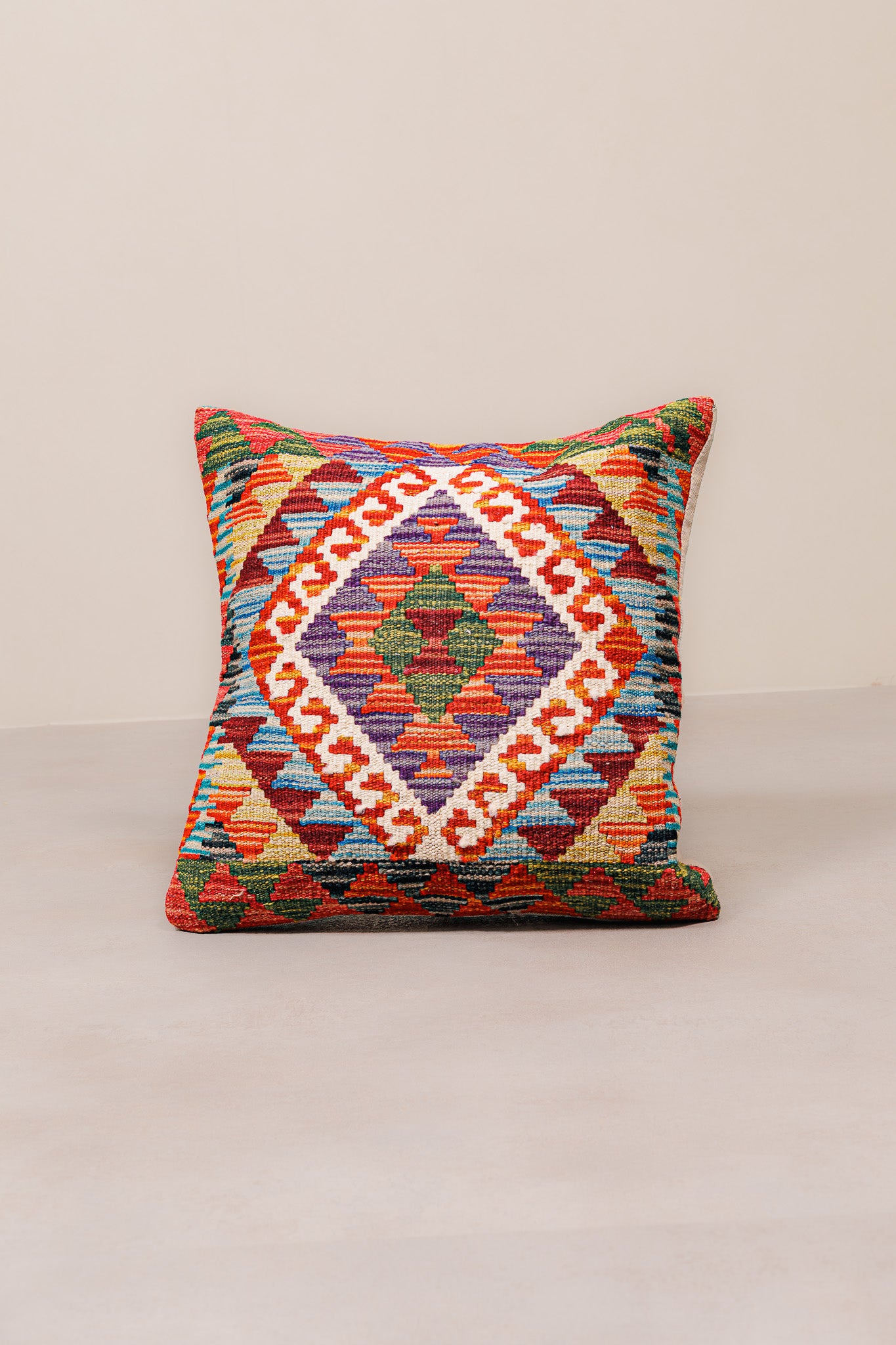 Kilim Mai Mai Cushion - Multicolor 100%Wool 45x45cm