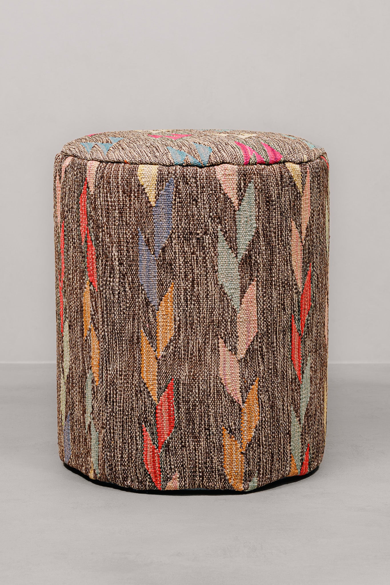 Pouf Round Kilim Mai Mai - size 37x42cm