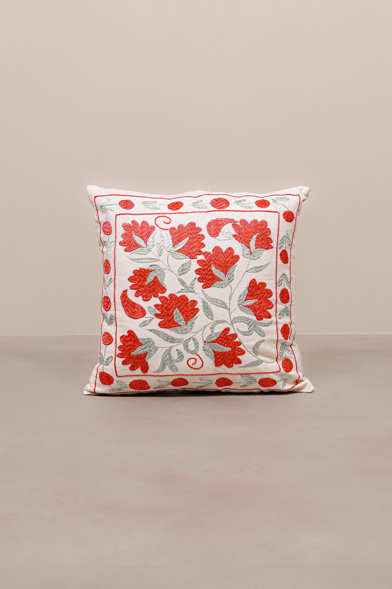 Kilim Suzani Cushion - 100% Wool - 50x50cm