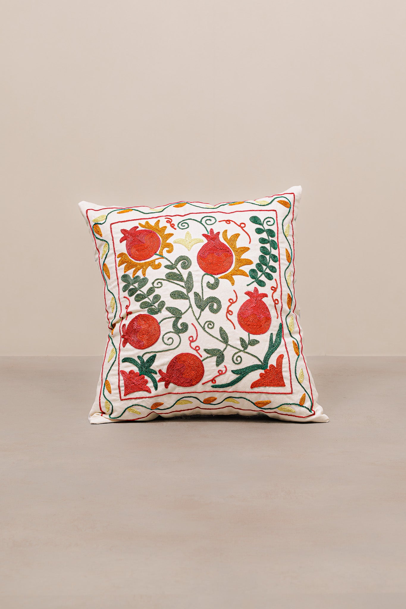 Kilim Suzani Cushion - 100% Wool - 50x50cm