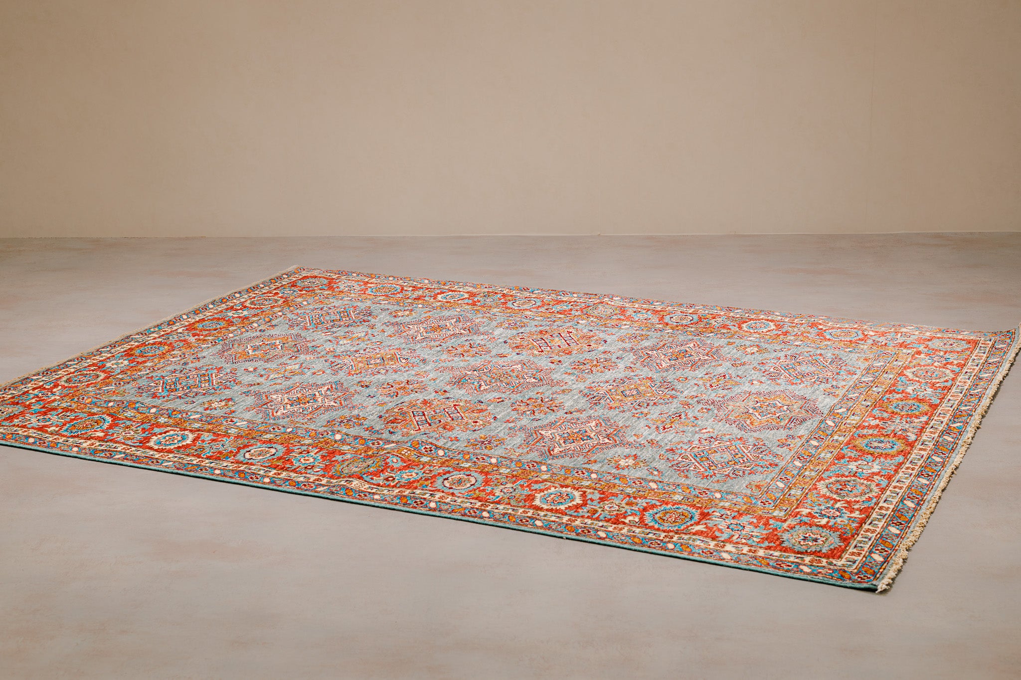 Teppich Kazak Super - 100% Wolle, 174x231cm