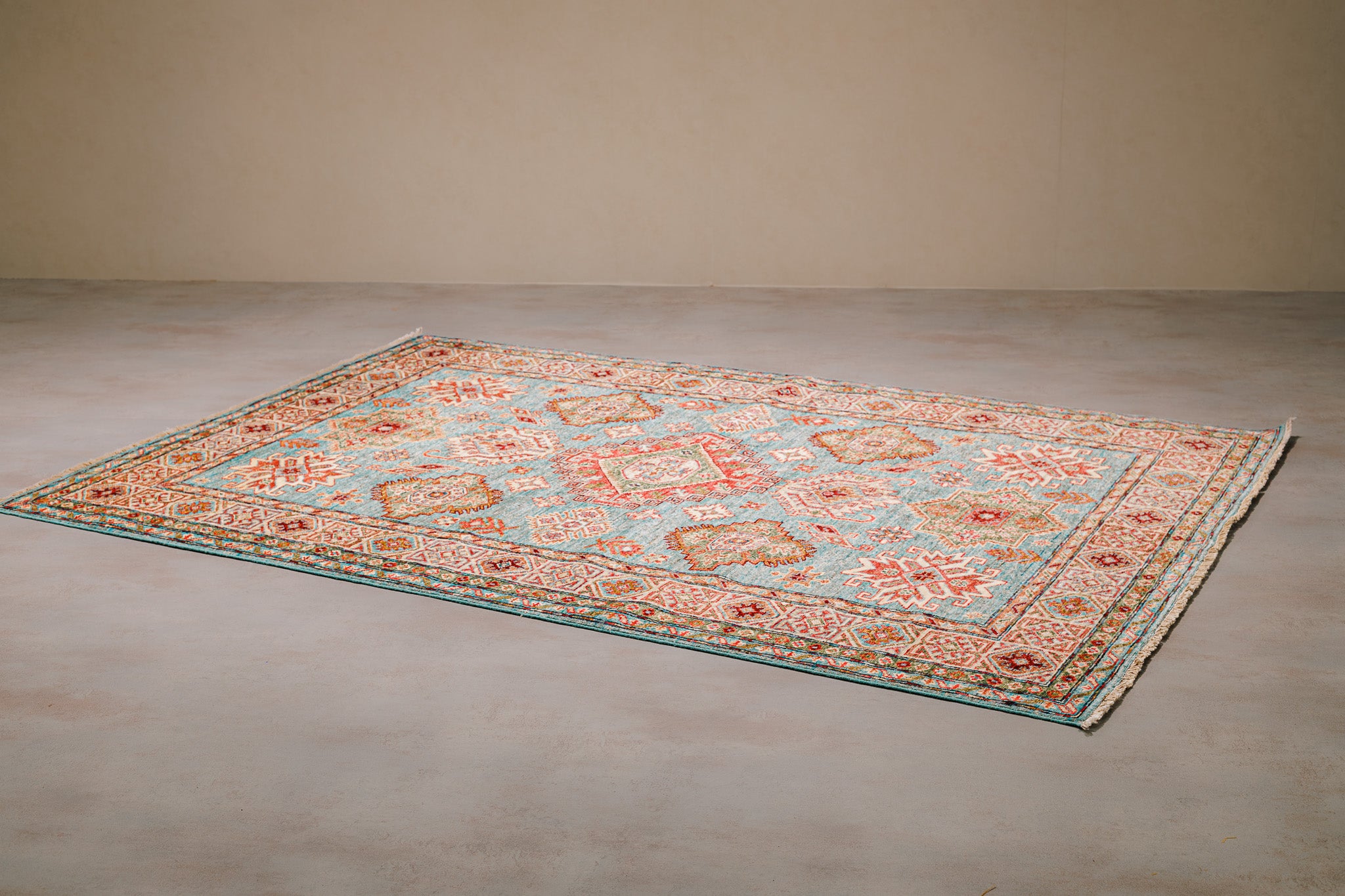 Teppich Kazak Super - 100% Wolle, 150x213cm