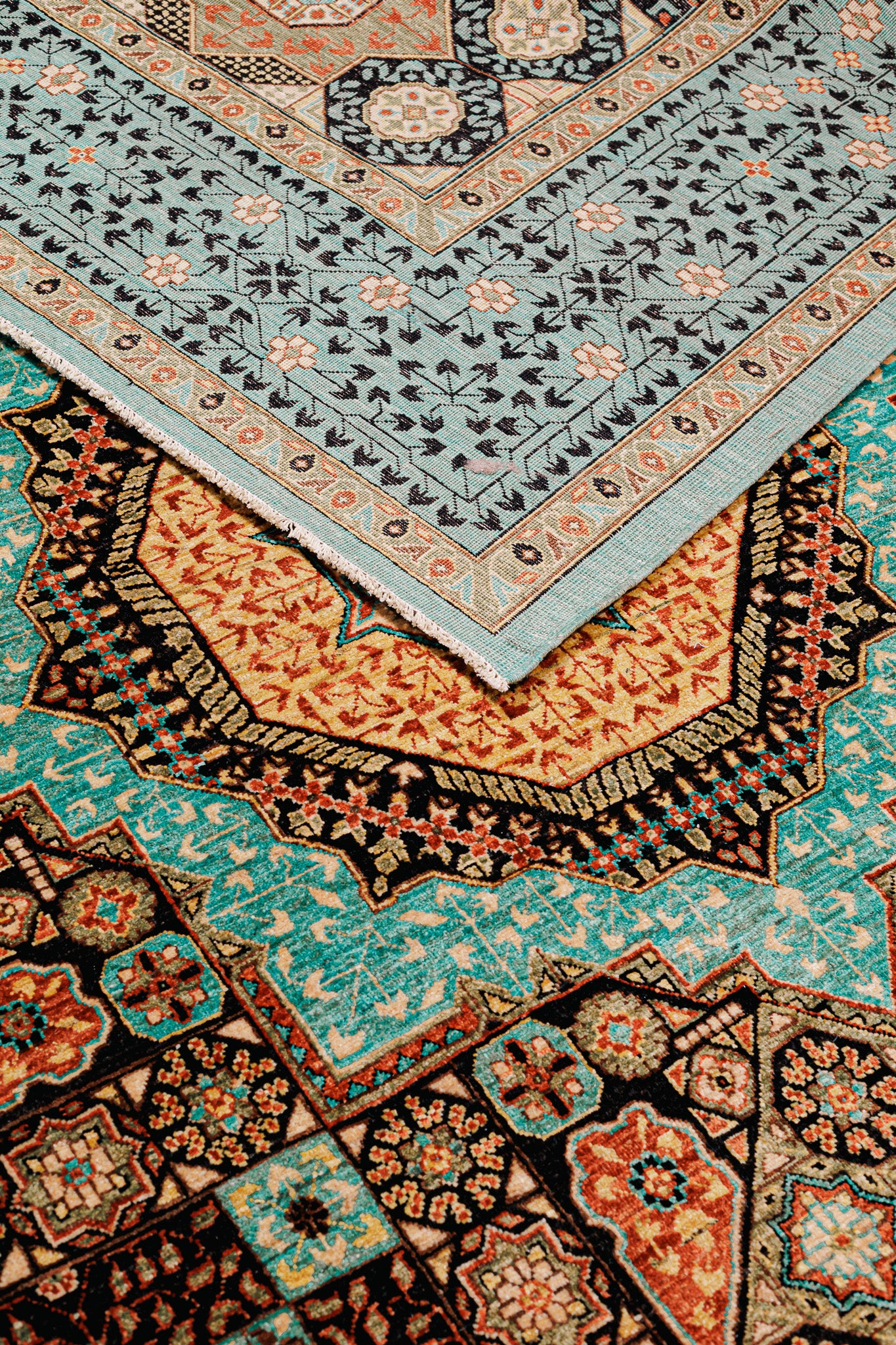 Mamluk Rug - Handmade Multicolor Living Room 252x313cm