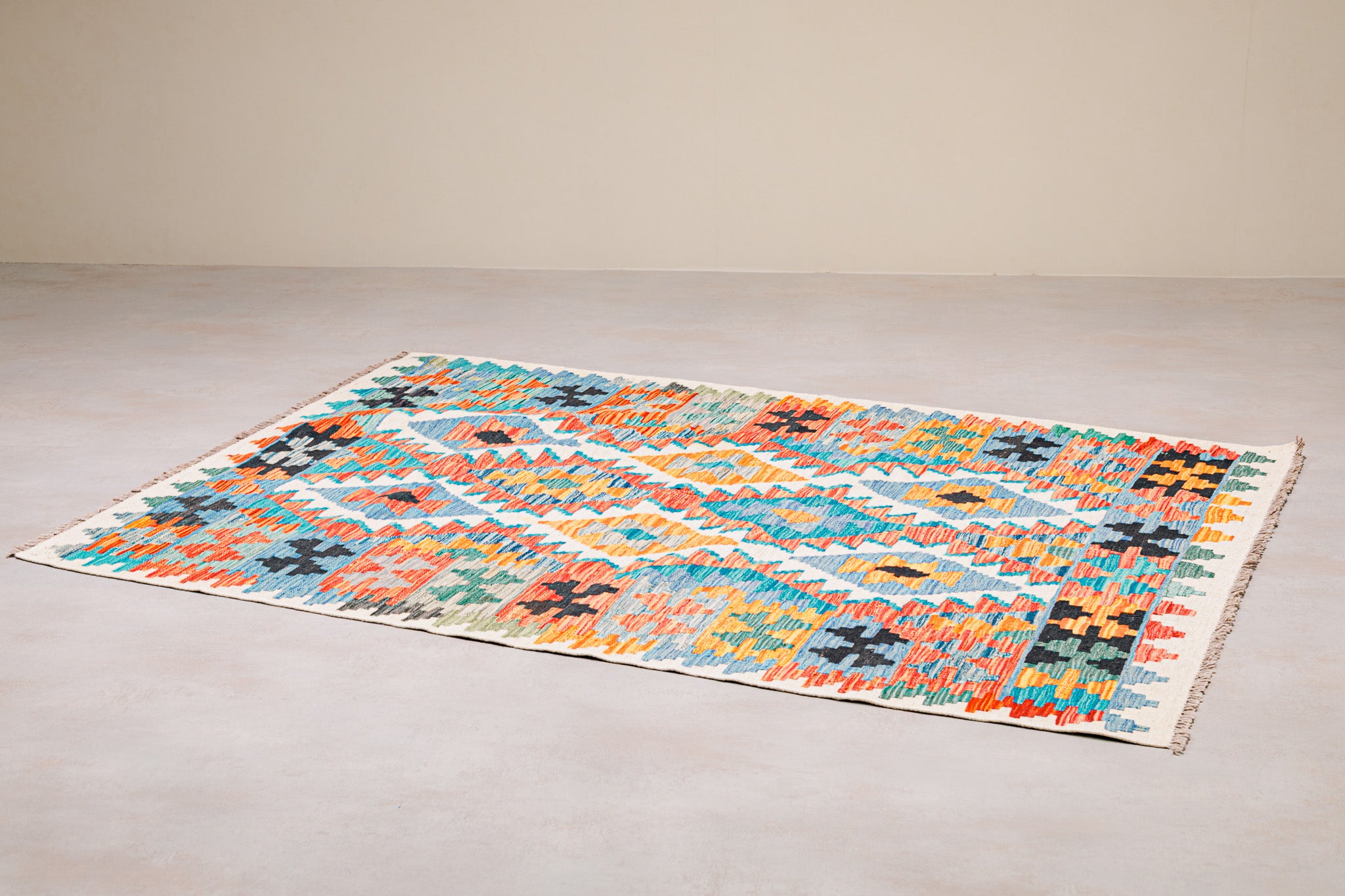 Teppich Kelim Mai Mai - 100 % Wolle - 123x175cm