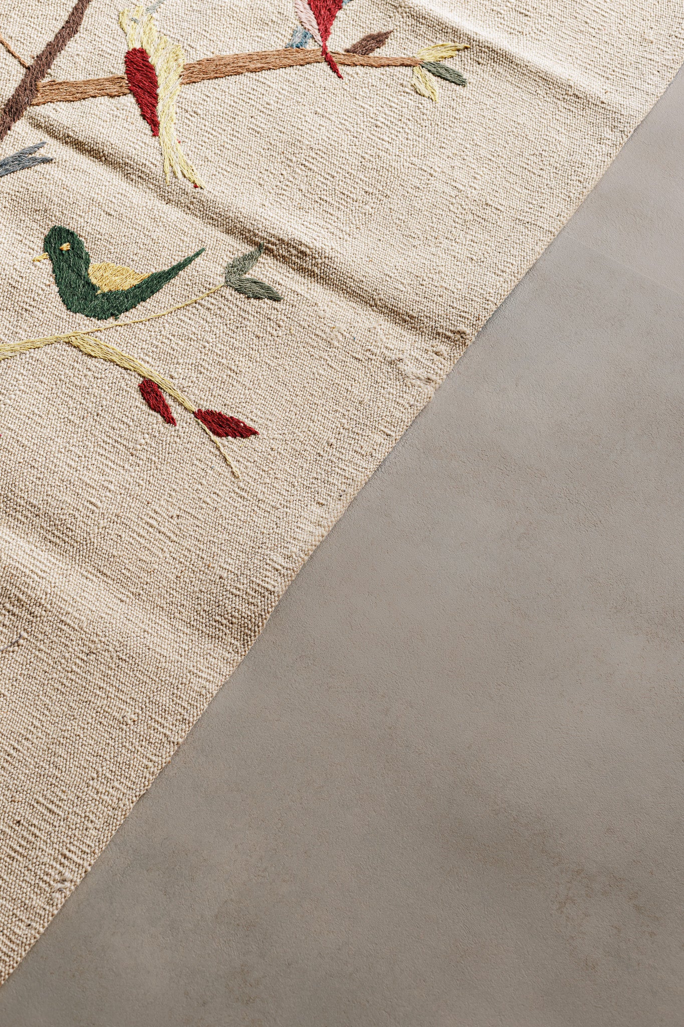 Alfombra Kilim Suzani - para suelos de Interior - 126x179cm