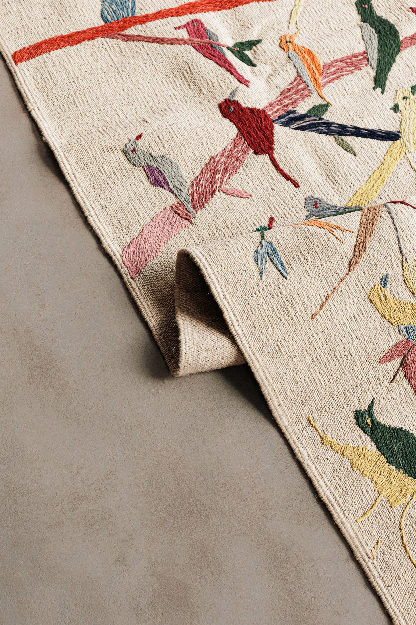 Alfombra Kilim Suzani - para suelos de Interior - 126x179cm