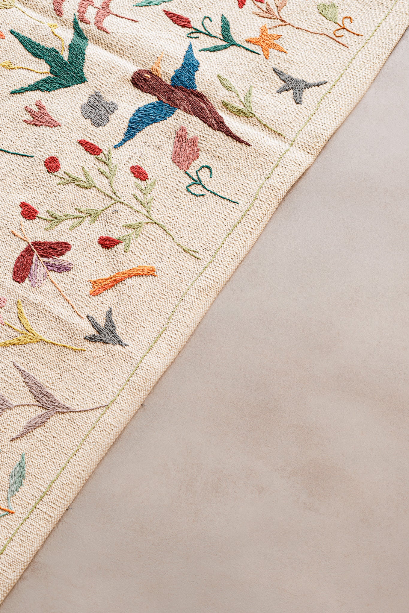 Alfombra Kilim Suzani - para suelos de Interior - 156x235cm